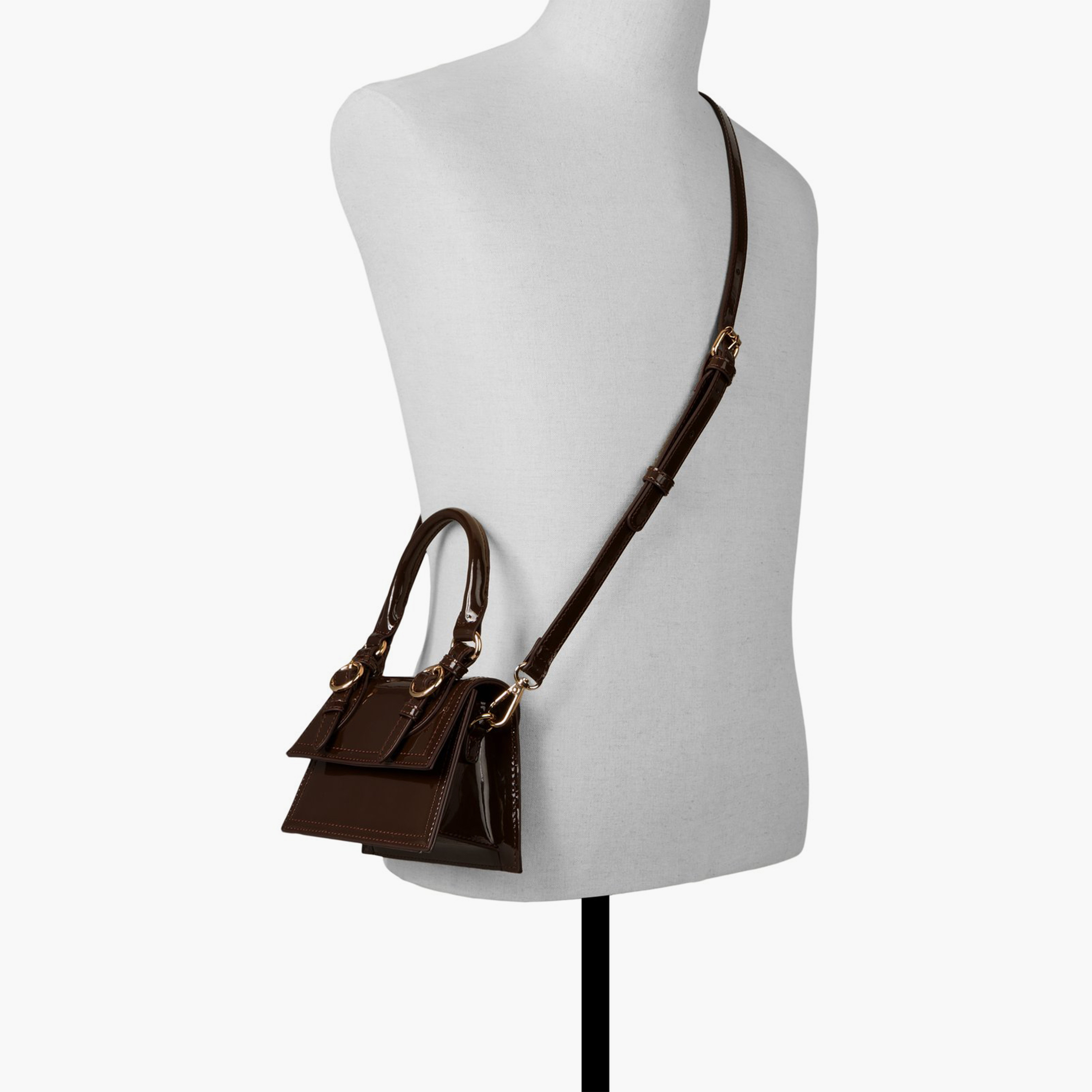 Call it Spring Plain Top Handle Sling Bag with Flap and Detachable Strap | 17 X 8 X 25 CM-women-bagsandwallets-handbags-image-4