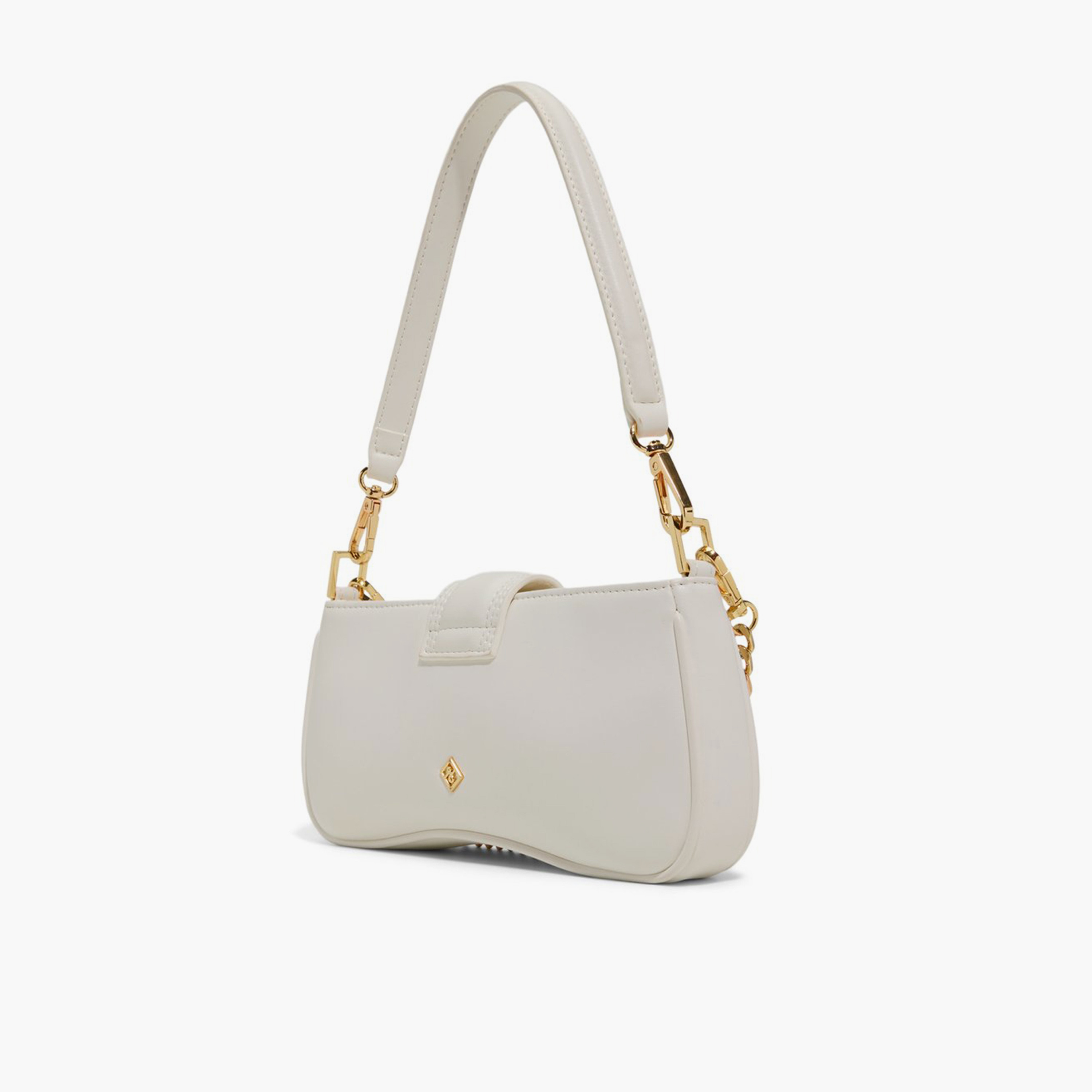 كول ات سبرينغ - شنطة كتف سادة بسحاب وحزام قابل للفصل | 24 × 4 × 19 سم-women-bagsandwallets-handbags-image-2