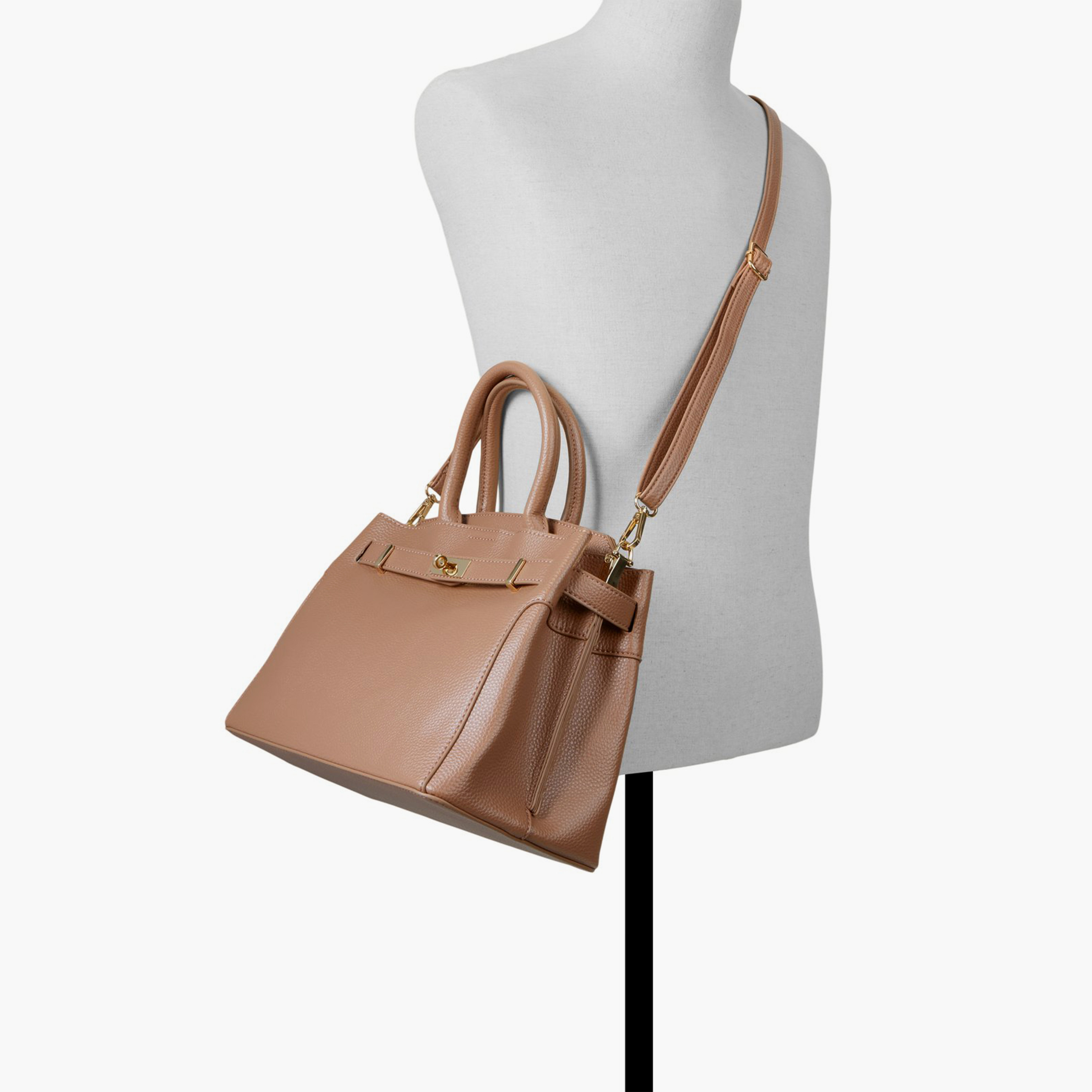 كول ات سبرينغ - شنطة يد بمقبضين وقفل دوار وحزام قابل للفصل | 31 × 17 × 23 سم-women-bagsandwallets-handbags-image-4