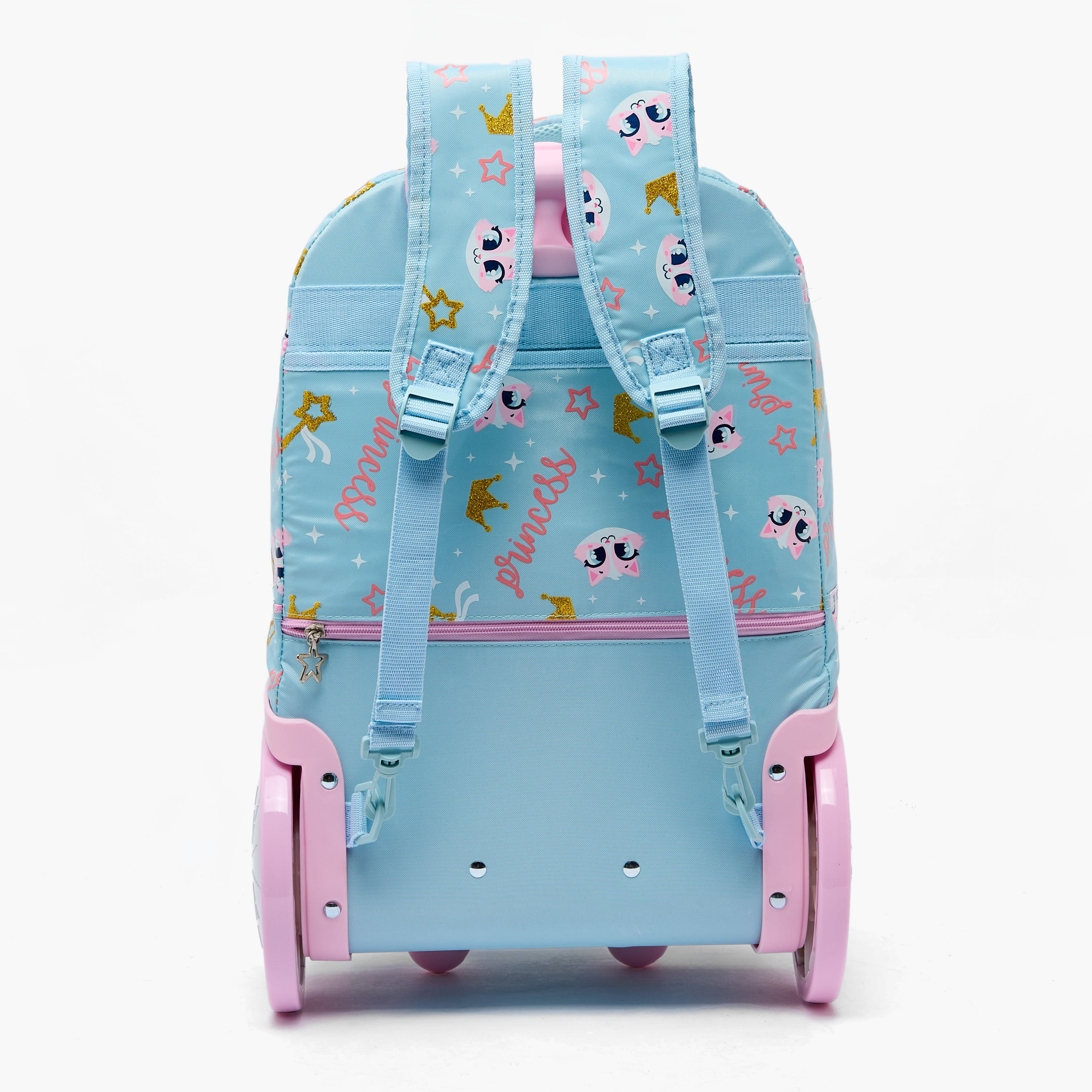New Expressions Printed 3-Piece Trolley Bag Set for Girls 8-13 Years with Lunch Bag - 18 inches-school-bagsandbackpacks-trolleybags-image-12
