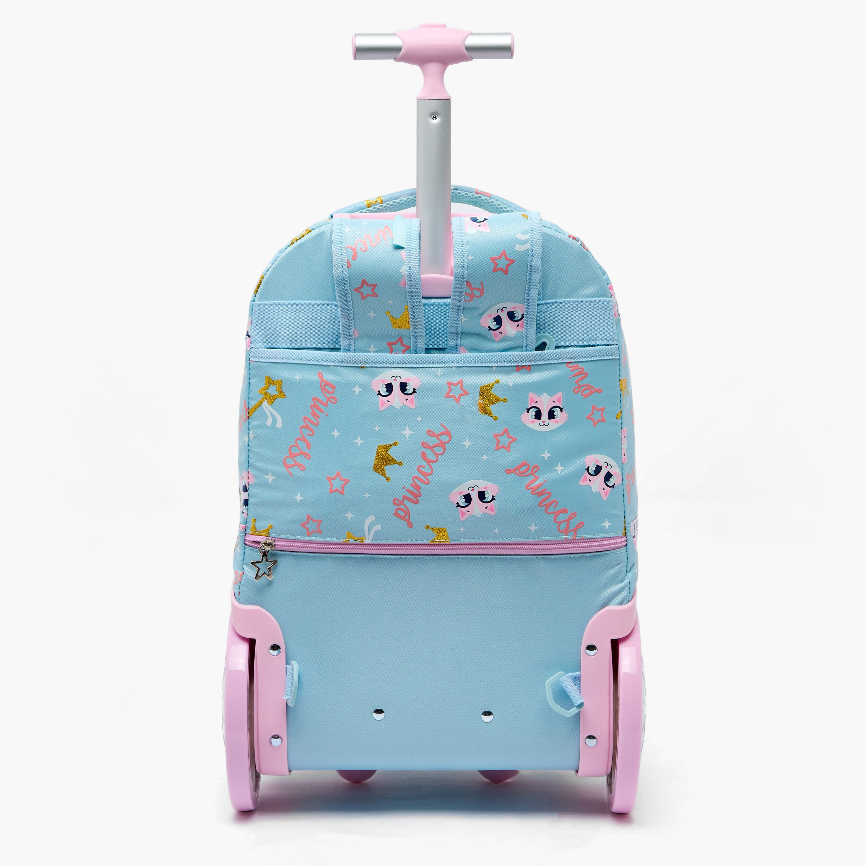 New Expressions Printed 3-Piece Trolley Bag Set for Girls 8-13 Years with Lunch Bag - 18 inches-school-bagsandbackpacks-trolleybags-image-13