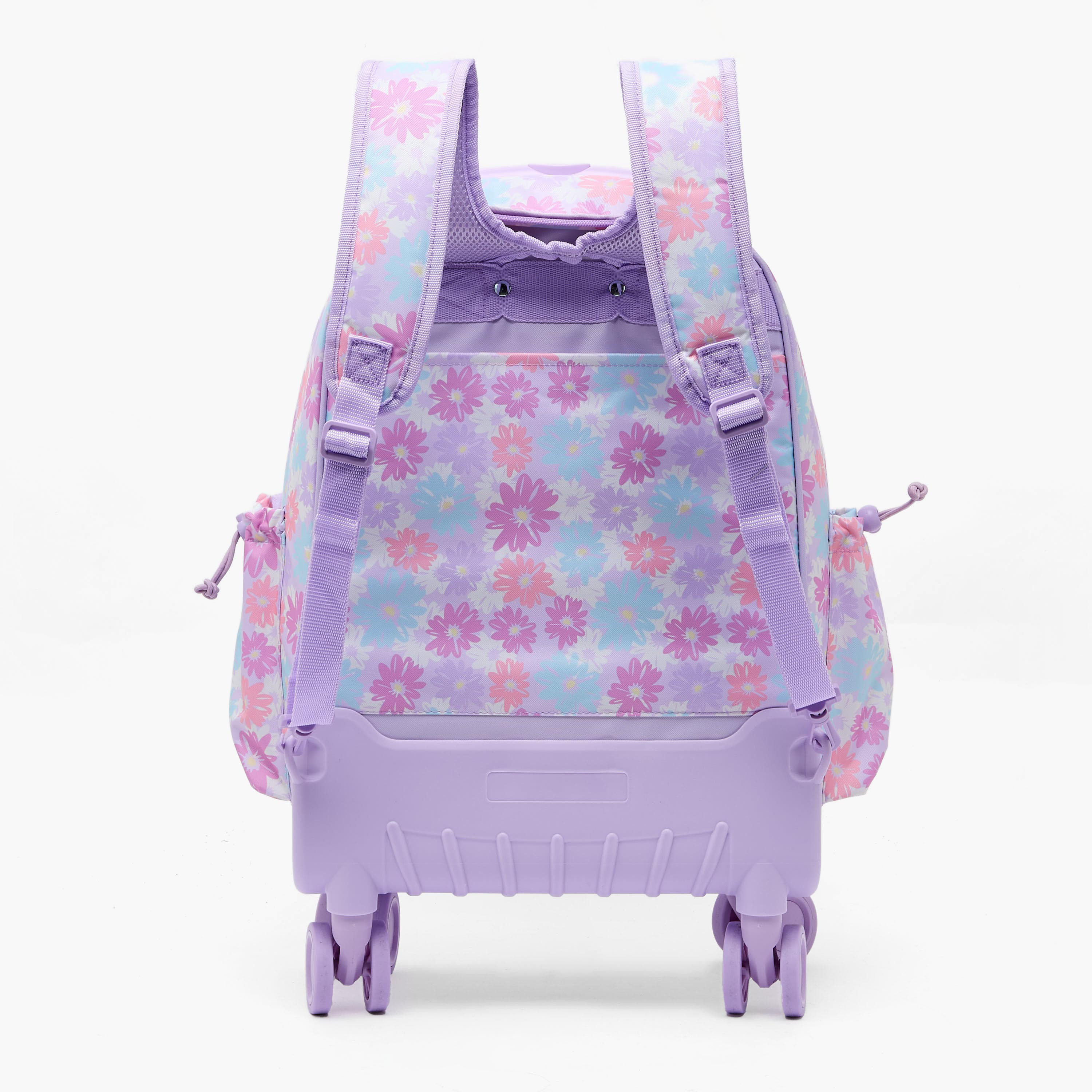 New Expressions Printed 3-Piece Trolley Backpack Set for Girls 8-13 Years with Lunch Bag - 18 inches-school-bagsandbackpacks-trolleybags-image-12