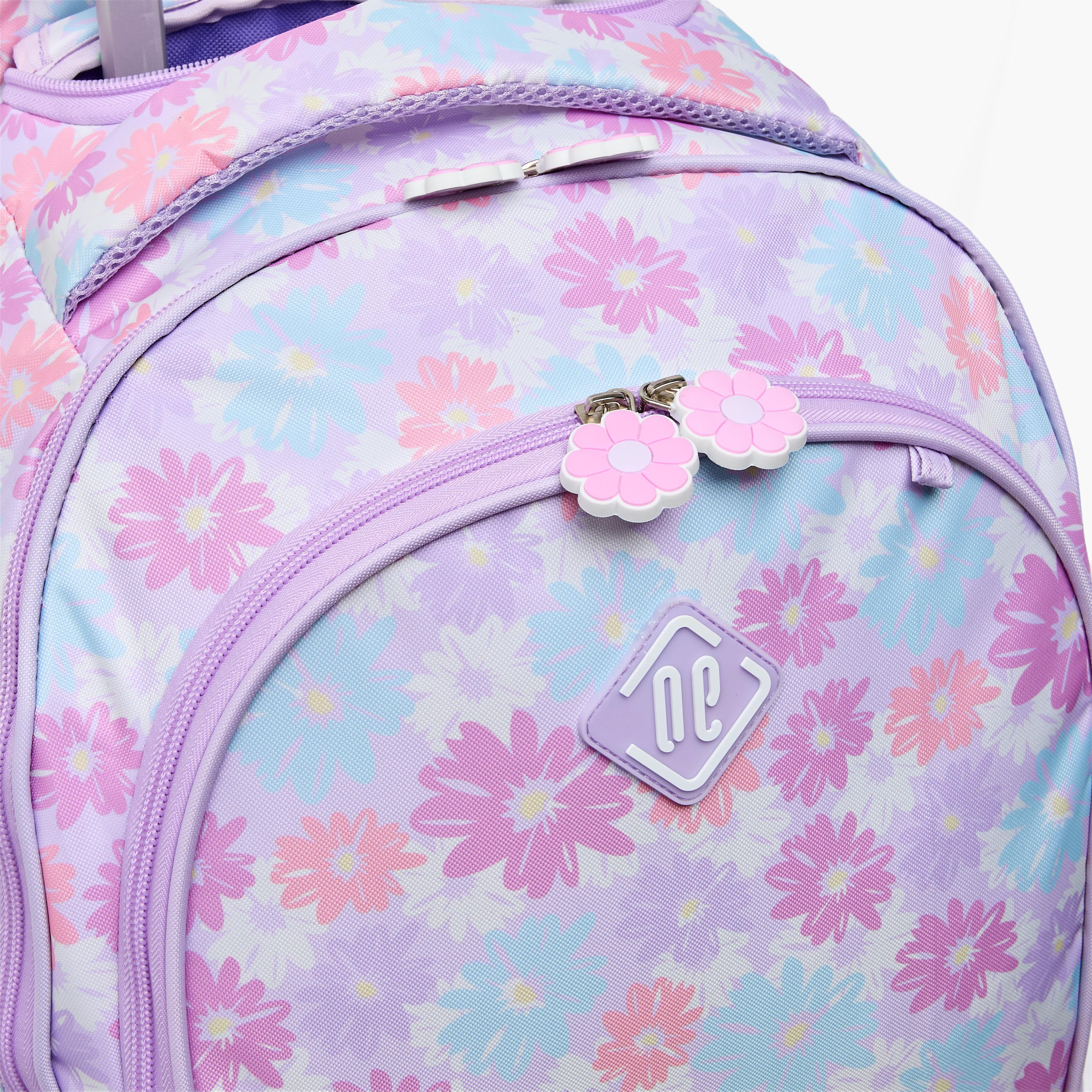 New Expressions Printed 3-Piece Trolley Backpack Set for Girls 8-13 Years with Lunch Bag - 18 inches-school-bagsandbackpacks-trolleybags-image-5