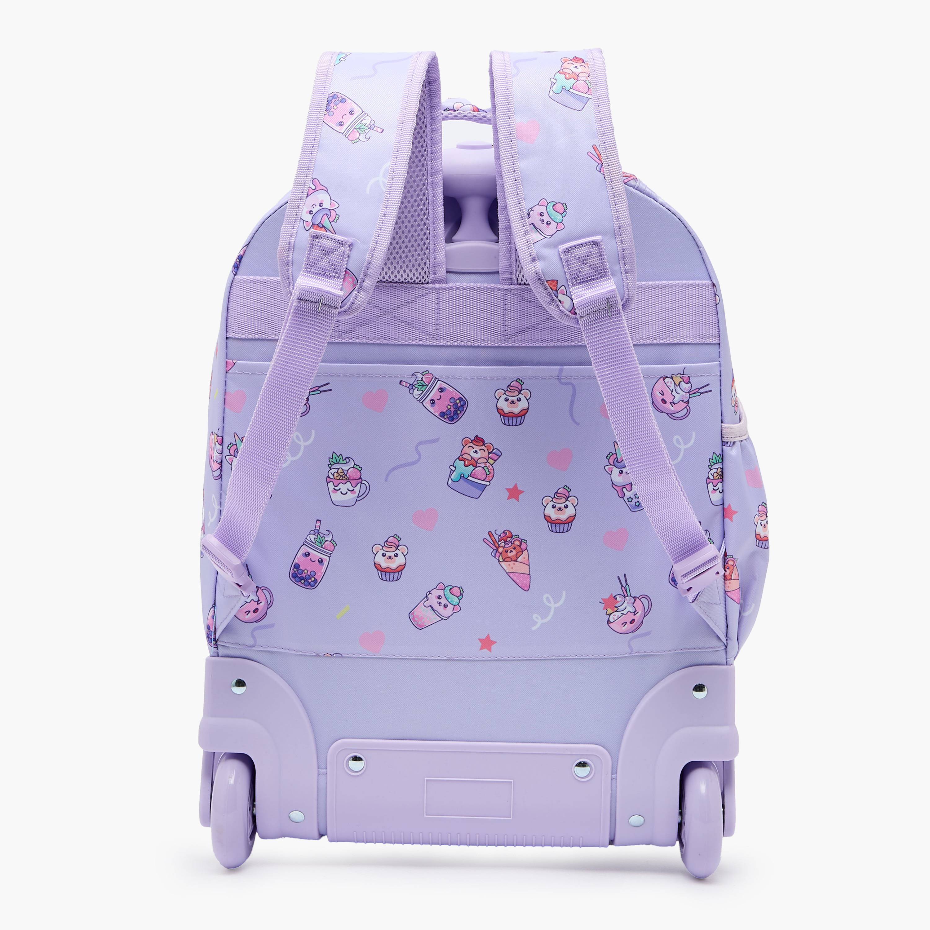 New Expressions Printed 3-Piece Trolley Backpack Set for Girls 8-13 Years with Lunch Bag - 18 inches-school-bagsandbackpacks-trolleybags-image-11