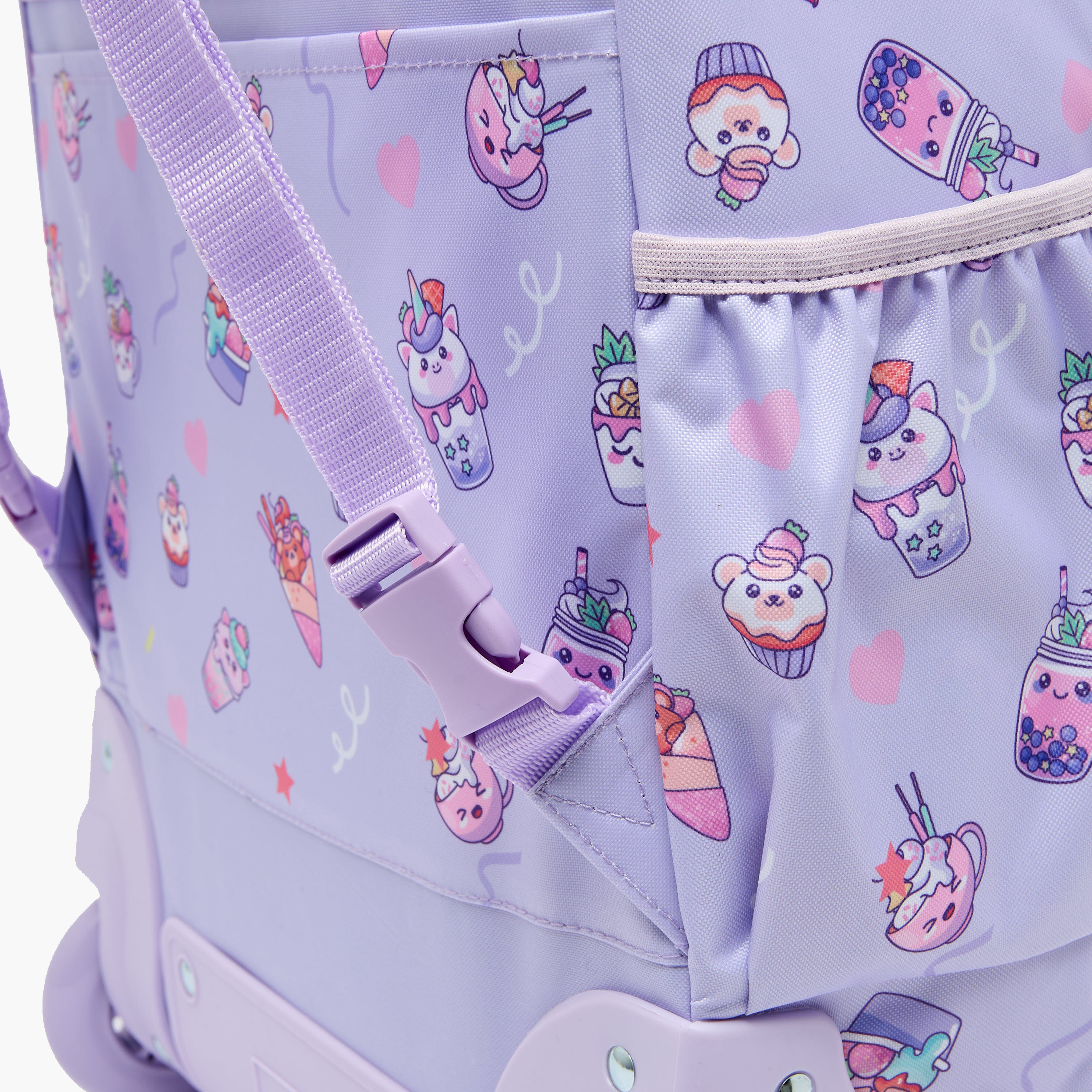 New Expressions Printed 3-Piece Trolley Backpack Set for Girls 8-13 Years with Lunch Bag - 18 inches-school-bagsandbackpacks-trolleybags-image-13