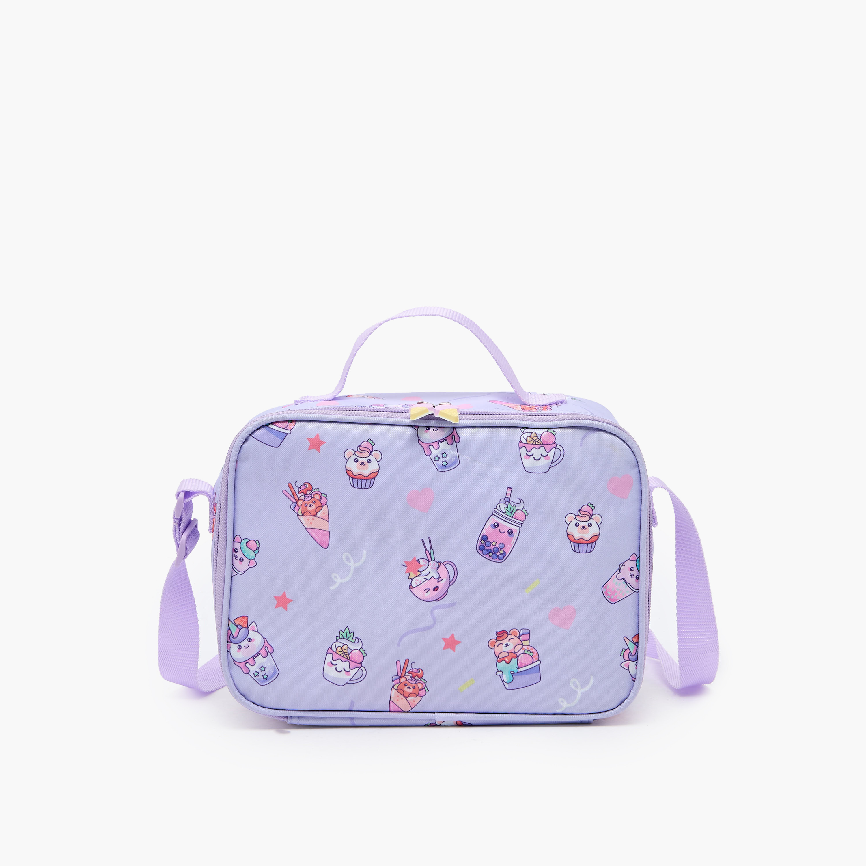 New Expressions Printed 3-Piece Trolley Backpack Set for Girls 8-13 Years with Lunch Bag - 18 inches-school-bagsandbackpacks-trolleybags-image-15