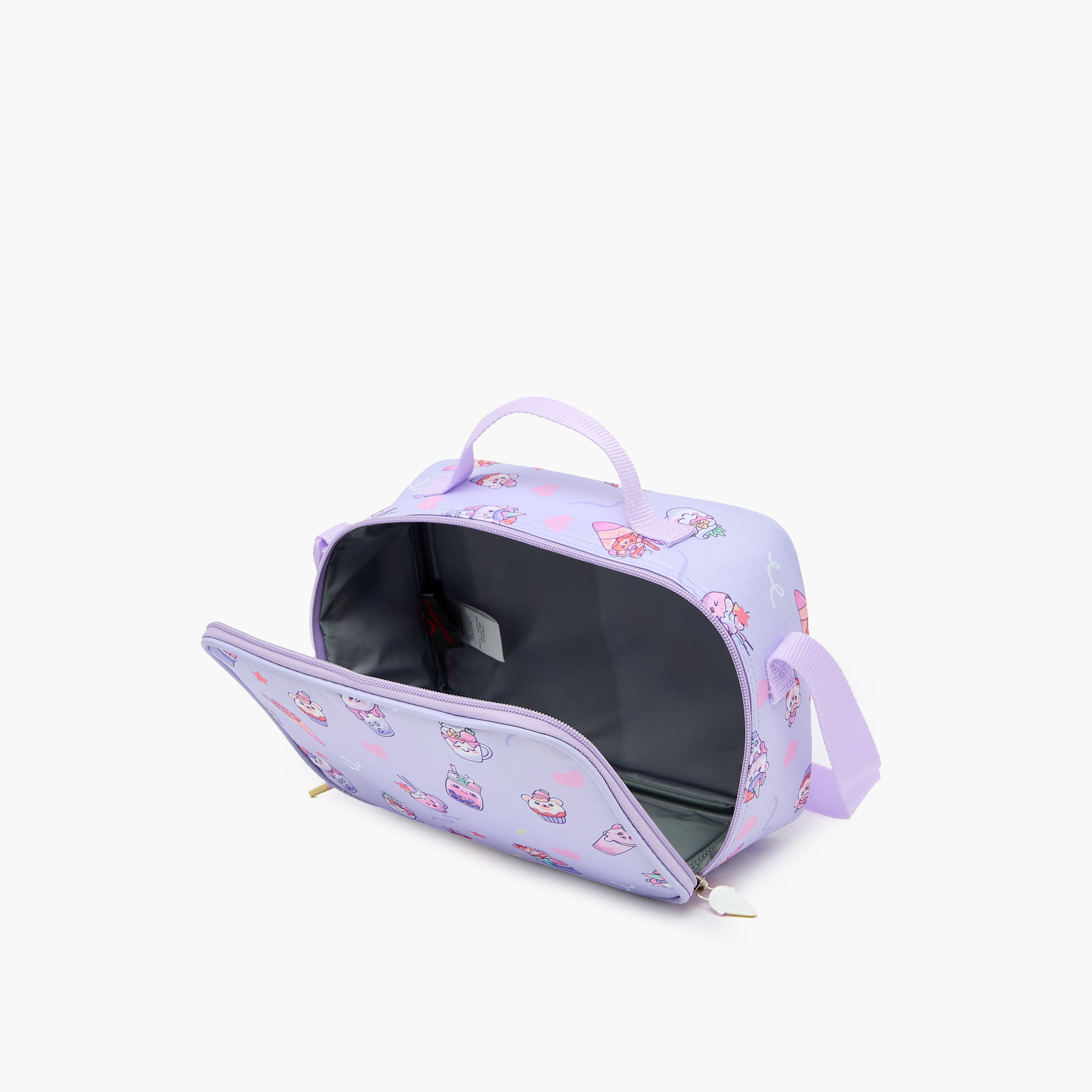 New Expressions Printed 3-Piece Trolley Backpack Set for Girls 8-13 Years with Lunch Bag - 18 inches-school-bagsandbackpacks-trolleybags-image-17