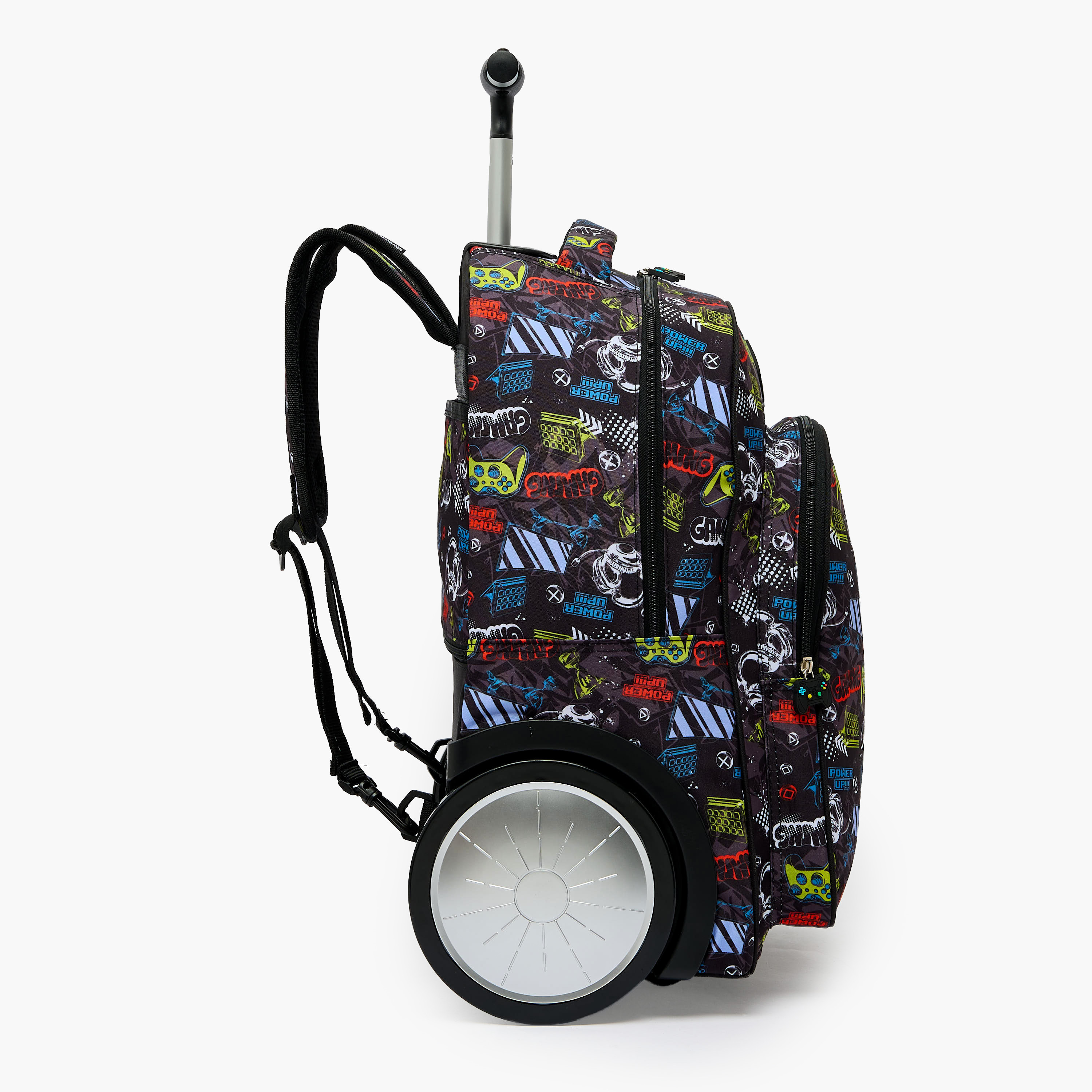 طقم حقيبة مدرسية ترولي للأولاد بتصميم ألعاب-school-bagsandbackpacks-trolleybags-image-10