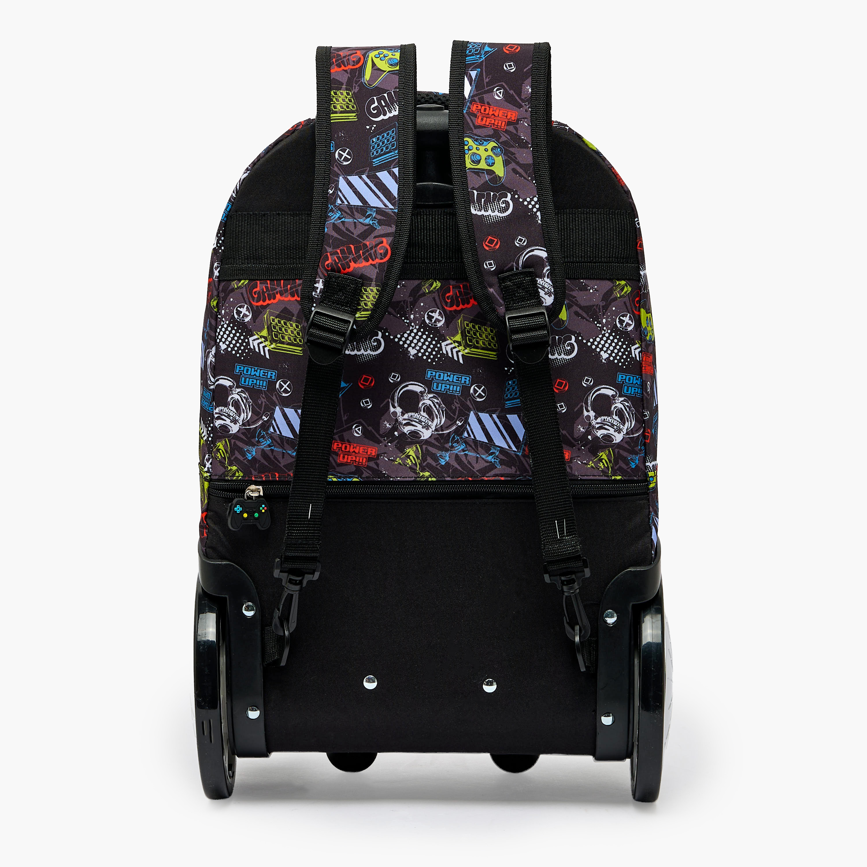 طقم حقيبة مدرسية ترولي للأولاد بتصميم ألعاب-school-bagsandbackpacks-trolleybags-image-11
