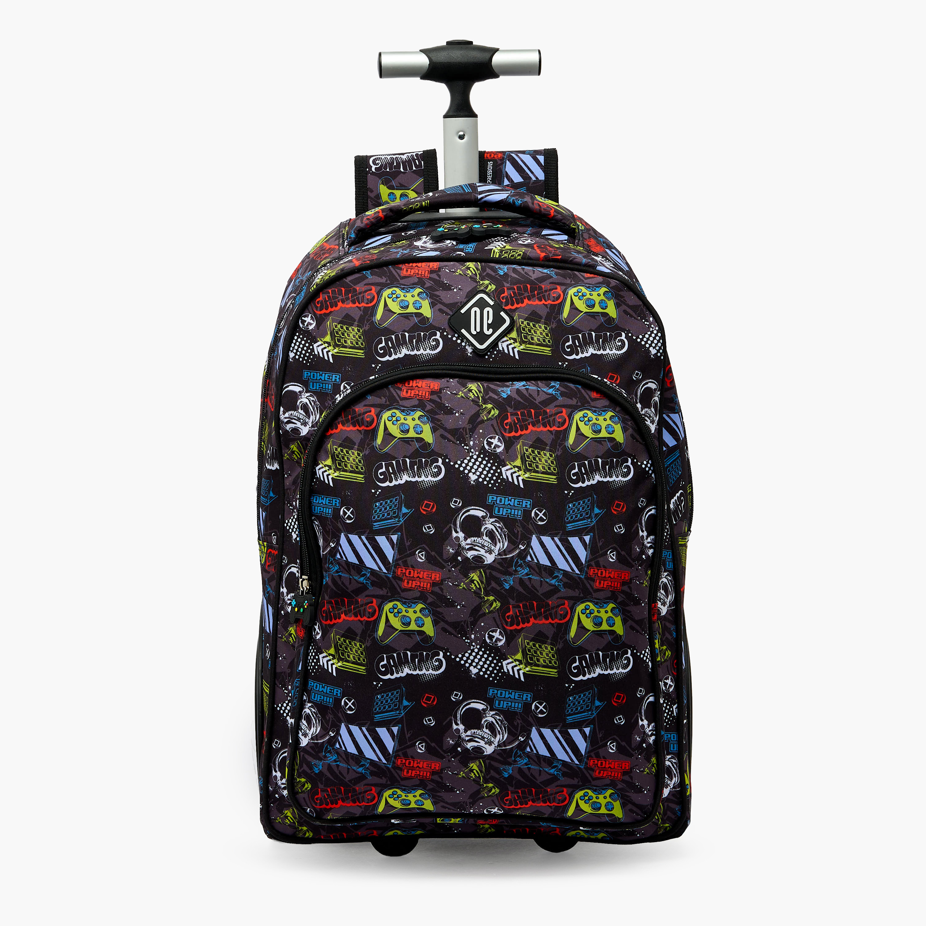 طقم حقيبة مدرسية ترولي للأولاد بتصميم ألعاب-school-bagsandbackpacks-trolleybags-image-2
