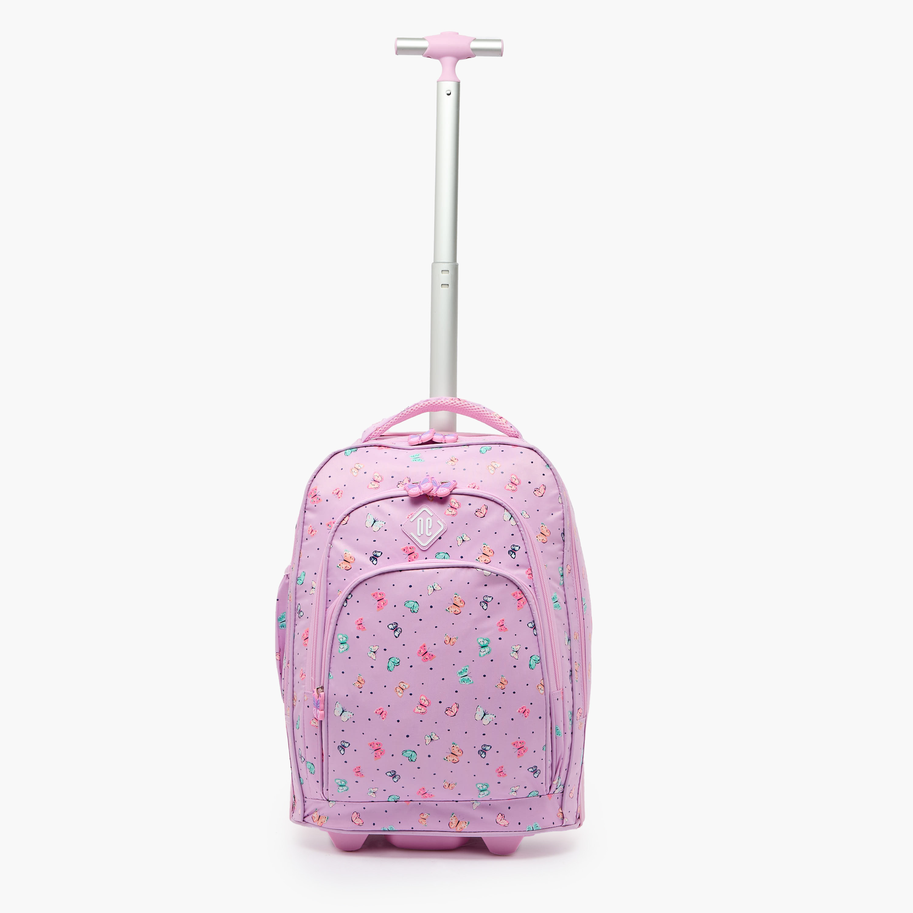New Expressions Printed 3-Piece Trolley Backpack Set for Girls 8-13 Years with Lunch Bag - 18 inches-school-bagsandbackpacks-trolleybags-image-4