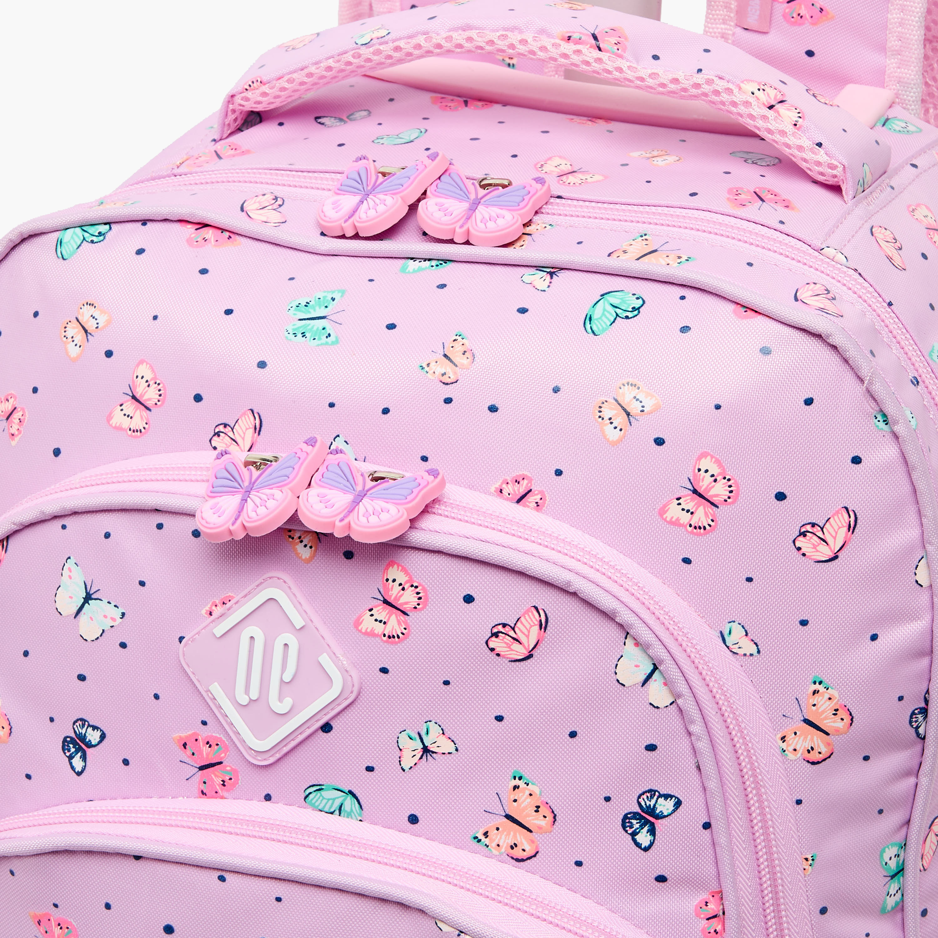 New Expressions Printed 3-Piece Trolley Backpack Set for Girls 8-13 Years with Lunch Bag - 18 inches-school-bagsandbackpacks-trolleybags-image-5
