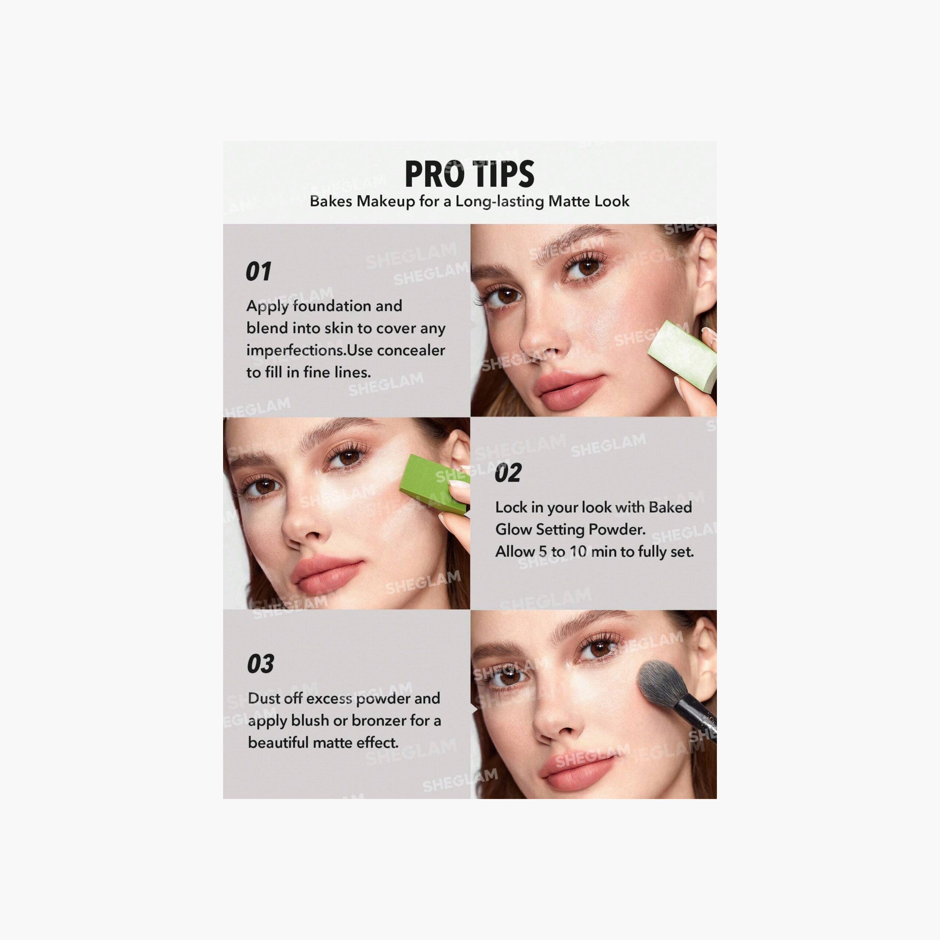 بودرة تثبيت بيكد جلو من شيجلام-beautyandpersonalcare-makeup-face-loosepowder-image-5