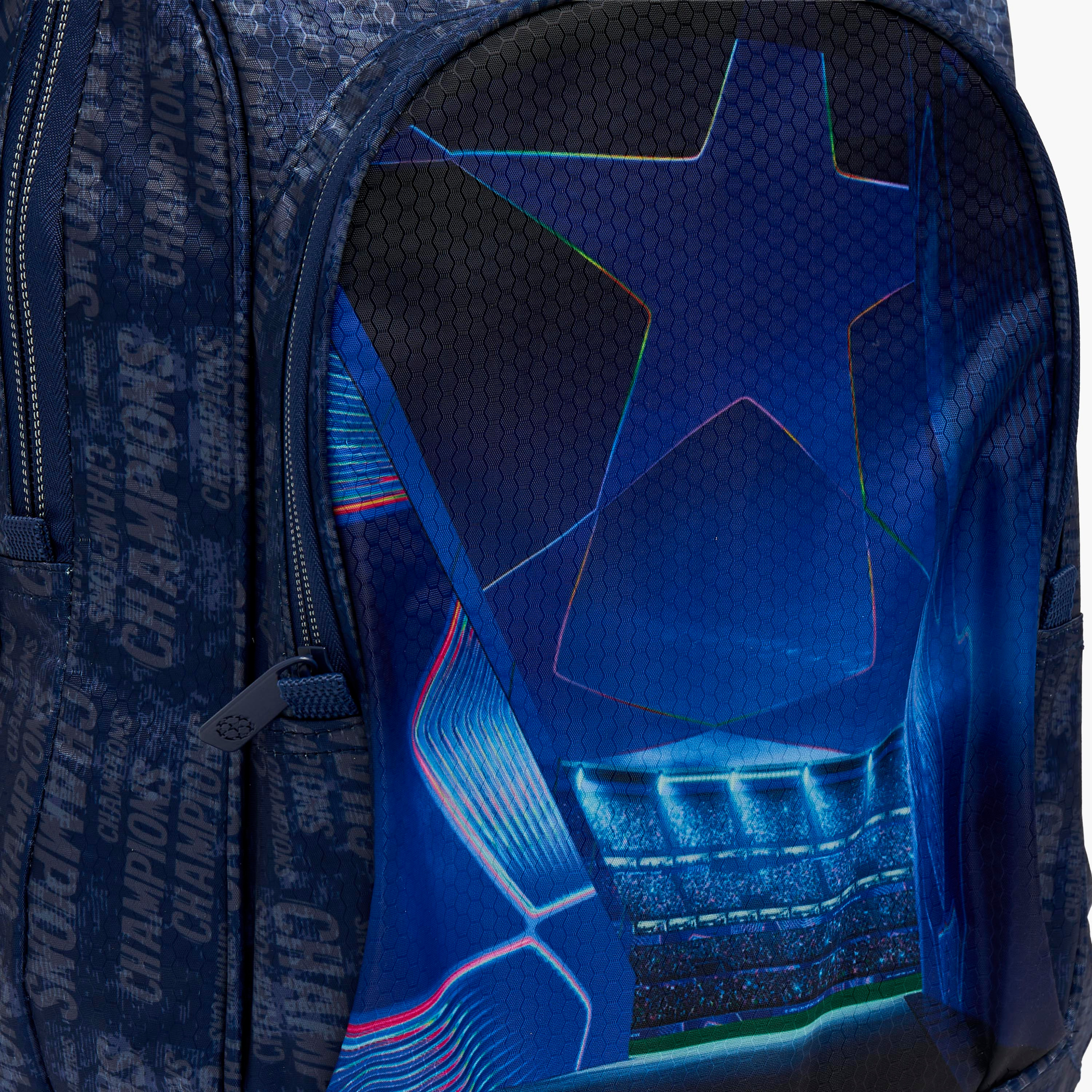 Champions League Printed Backpack for Boys 8-13 Years with Adjustable Shoulder Straps - 18 inches-school-bagsandbackpacks-backpacks-image-4