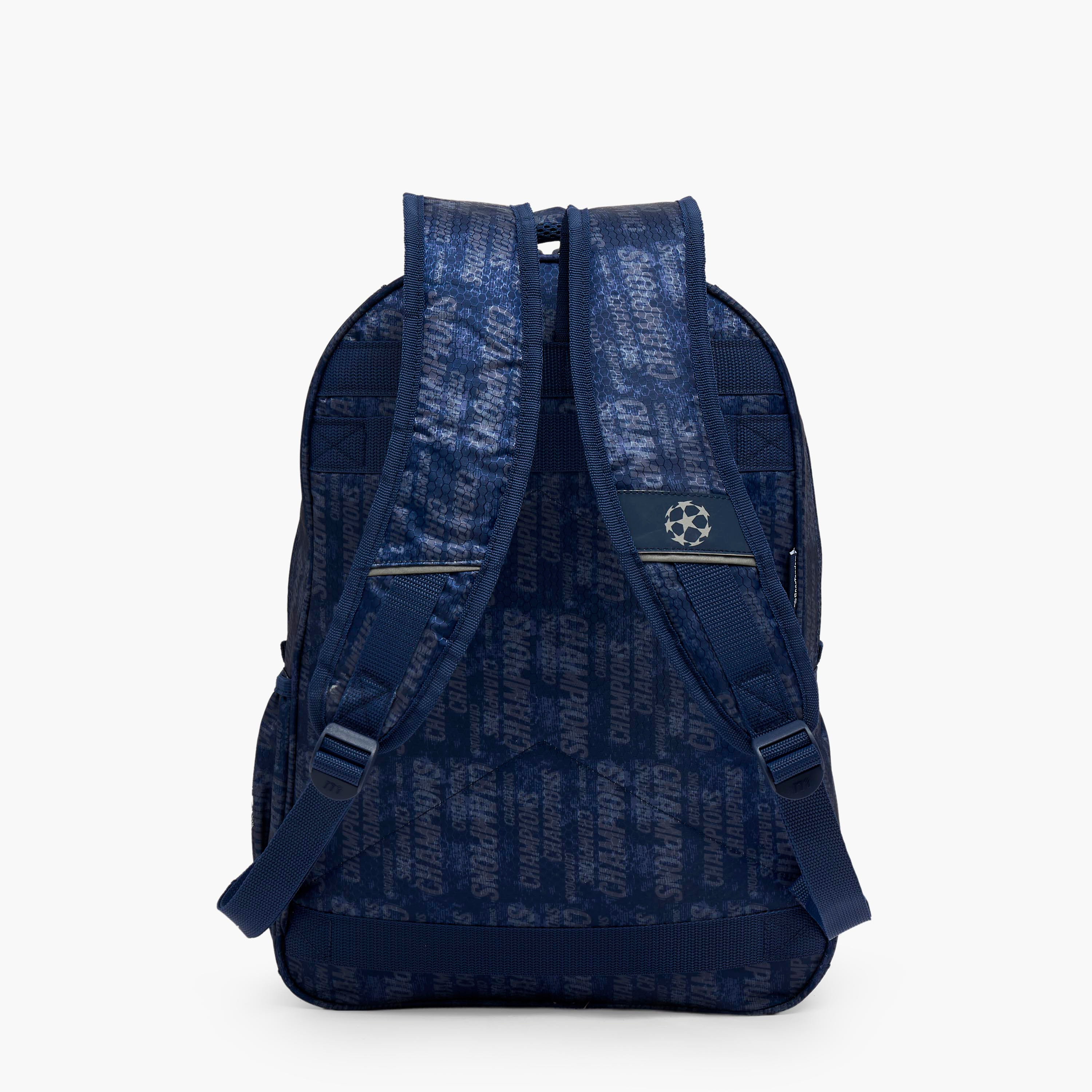 Champions League Printed Backpack for Boys 8-13 Years with Adjustable Shoulder Straps - 18 inches-school-bagsandbackpacks-backpacks-image-9