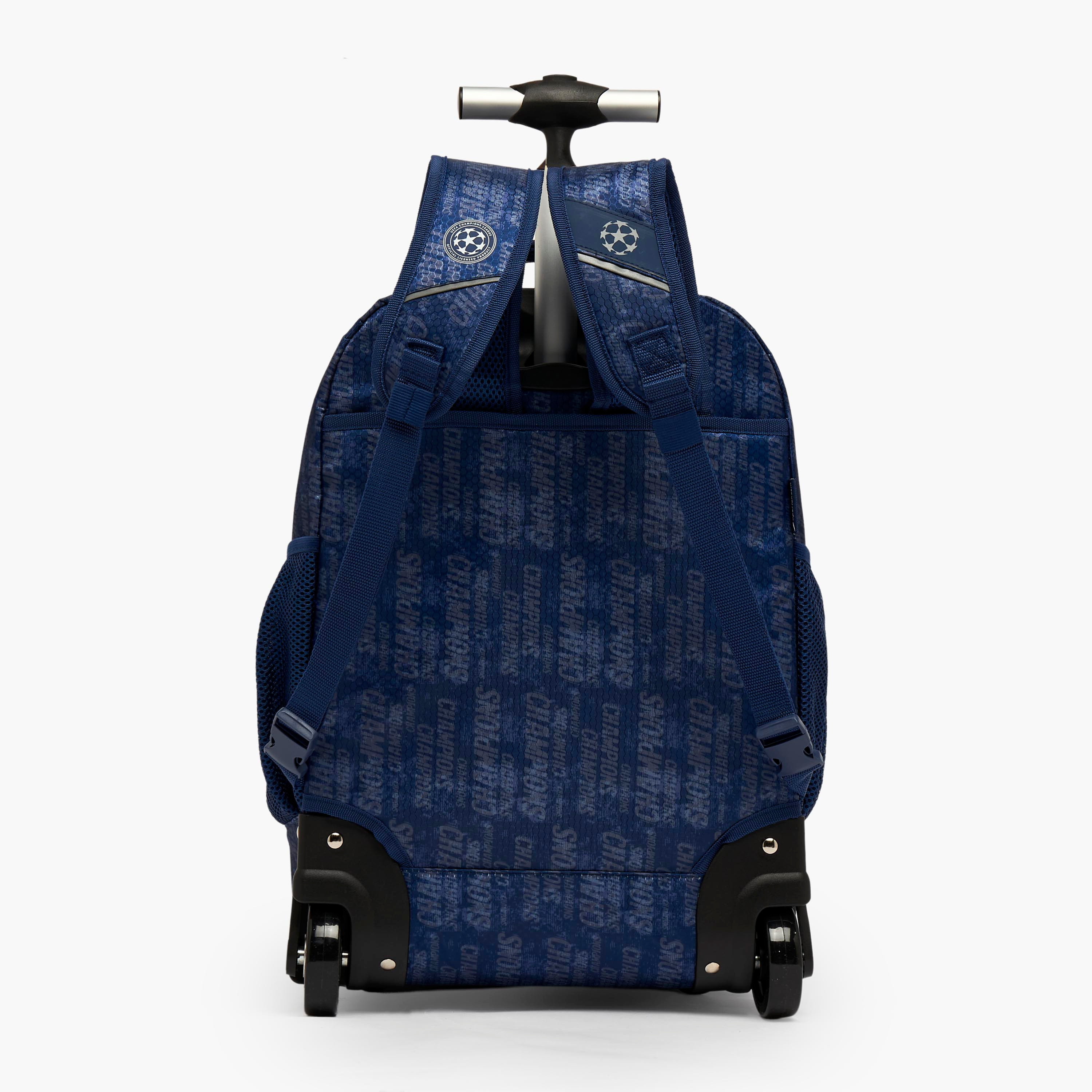 Champions League Printed Trolley Backpack for Boys 8-13 Years with Adjustable Straps - 20 inches-school-bagsandbackpacks-trolleybags-image-10