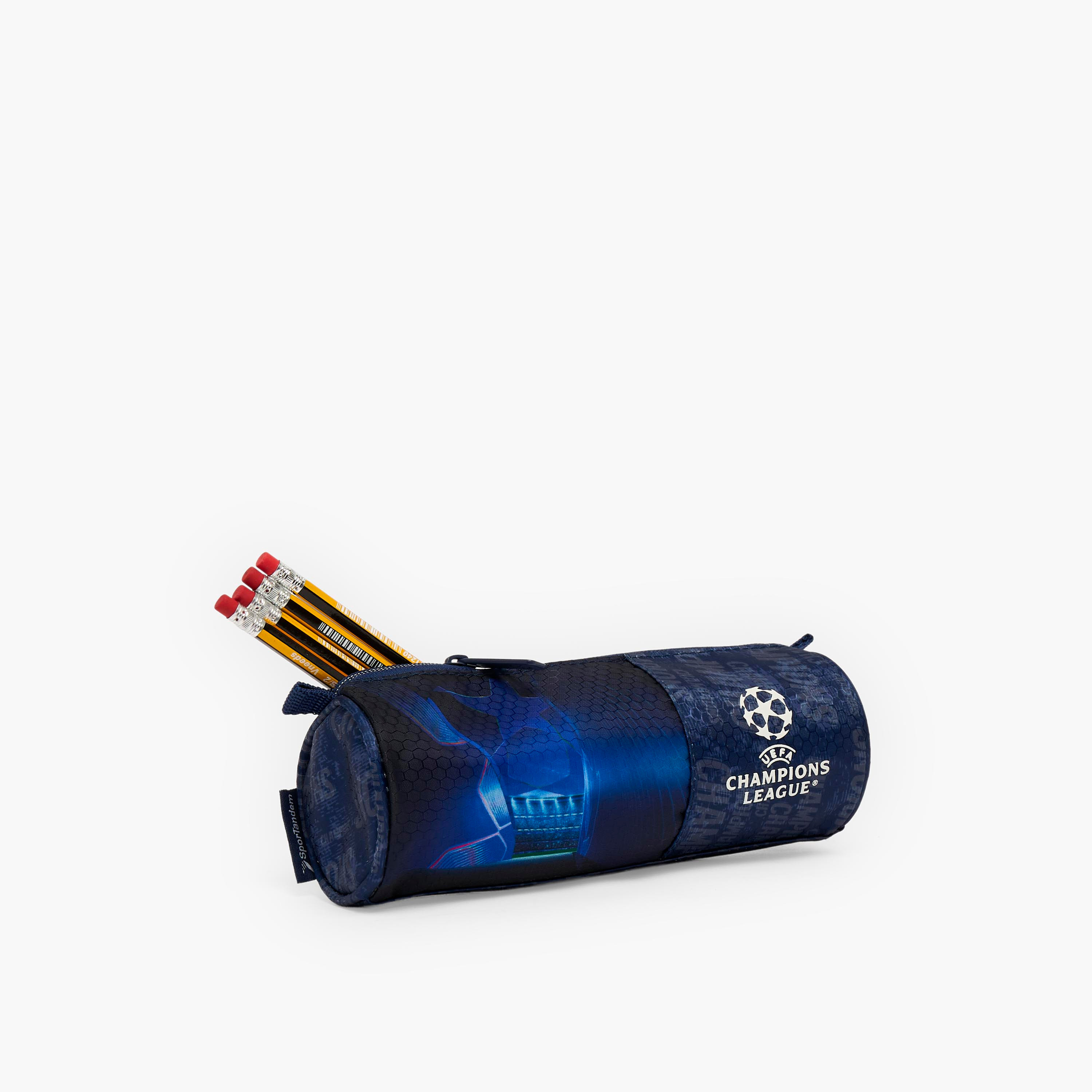 Champions League Printed Pencil Pouch with Zip Closure-school-stationery-pencilcases-image-7