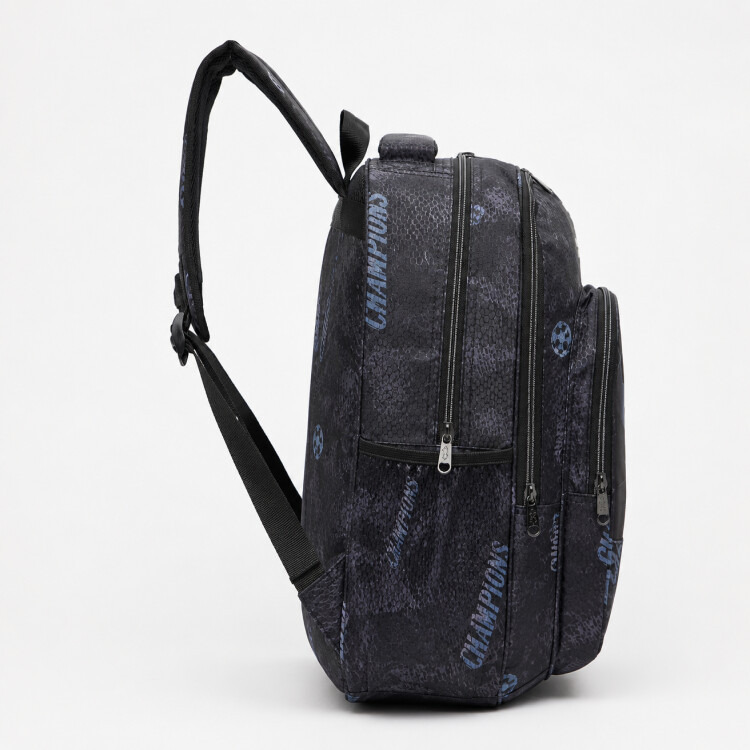 Champions League Football Print Backpack for Boys 8-12 Years with Padded Straps - 18 inches-school-bagsandbackpacks-backpacks-image-9