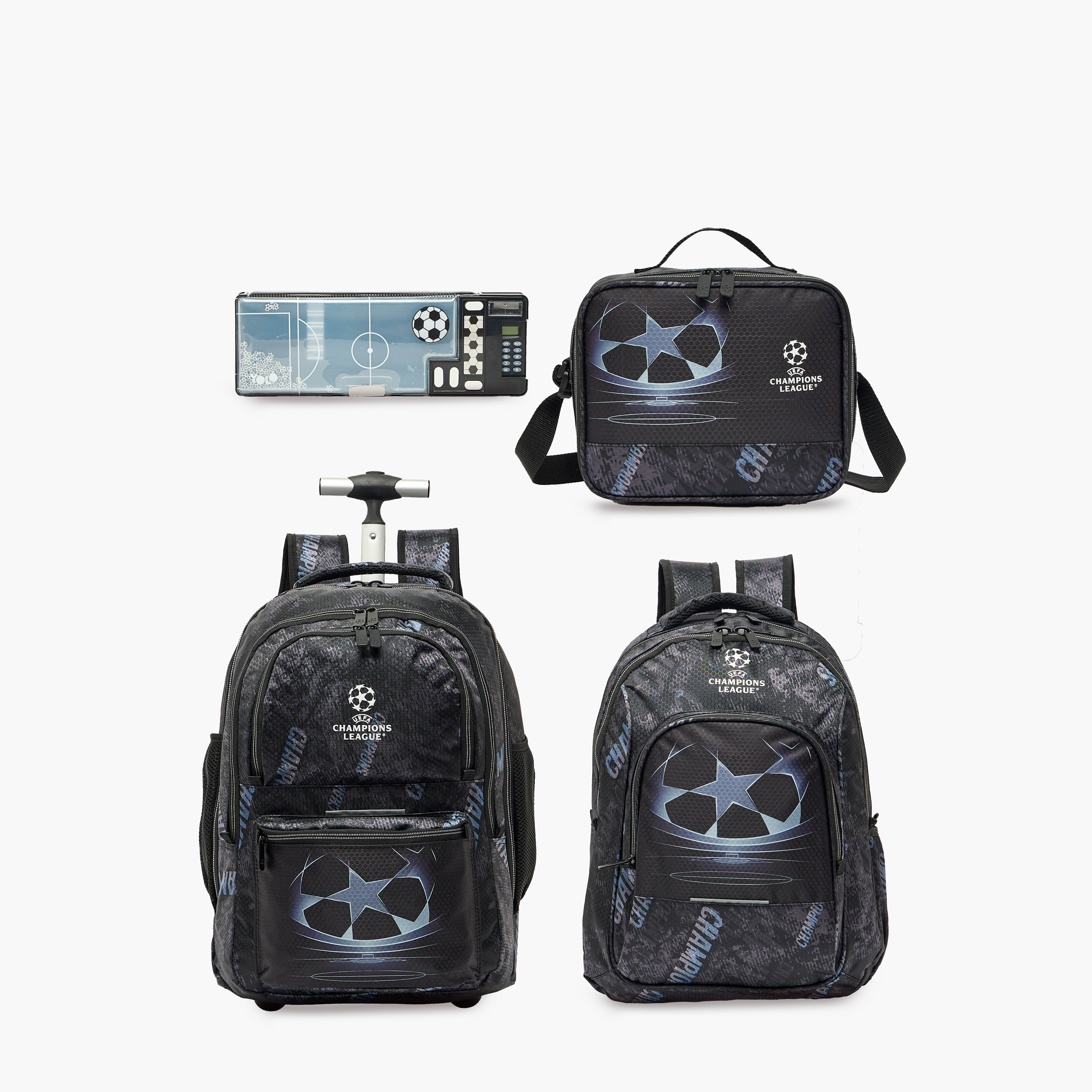 Champions League Printed Trolley Backpack for Boys 8-13 Years with Retractable Handle - 20 inches-school-bagsandbackpacks-trolleybags-image-14