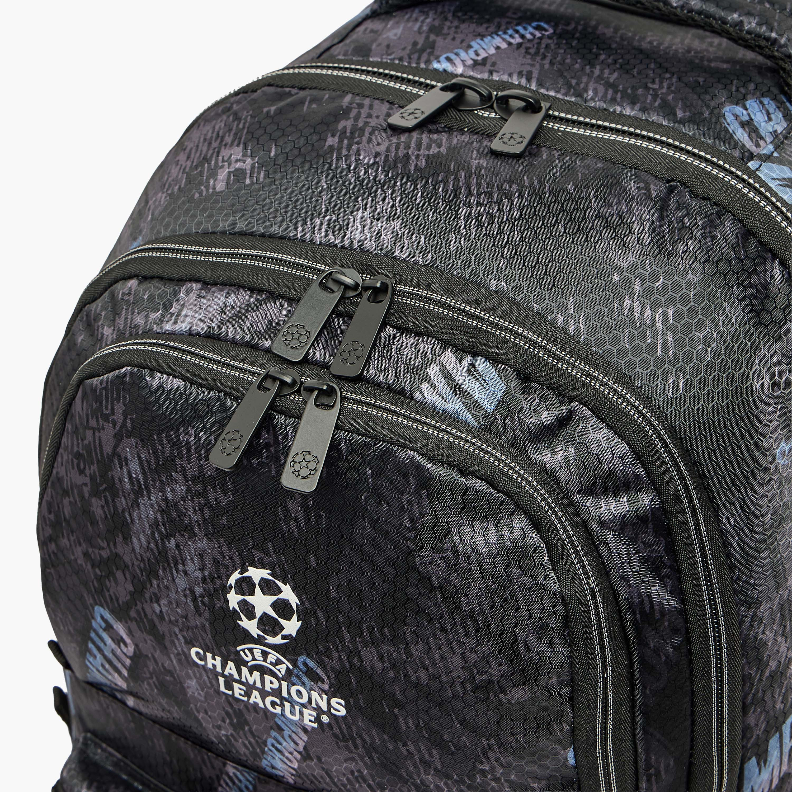 Champions League Printed Trolley Backpack for Boys 8-13 Years with Retractable Handle - 20 inches-school-bagsandbackpacks-trolleybags-image-5