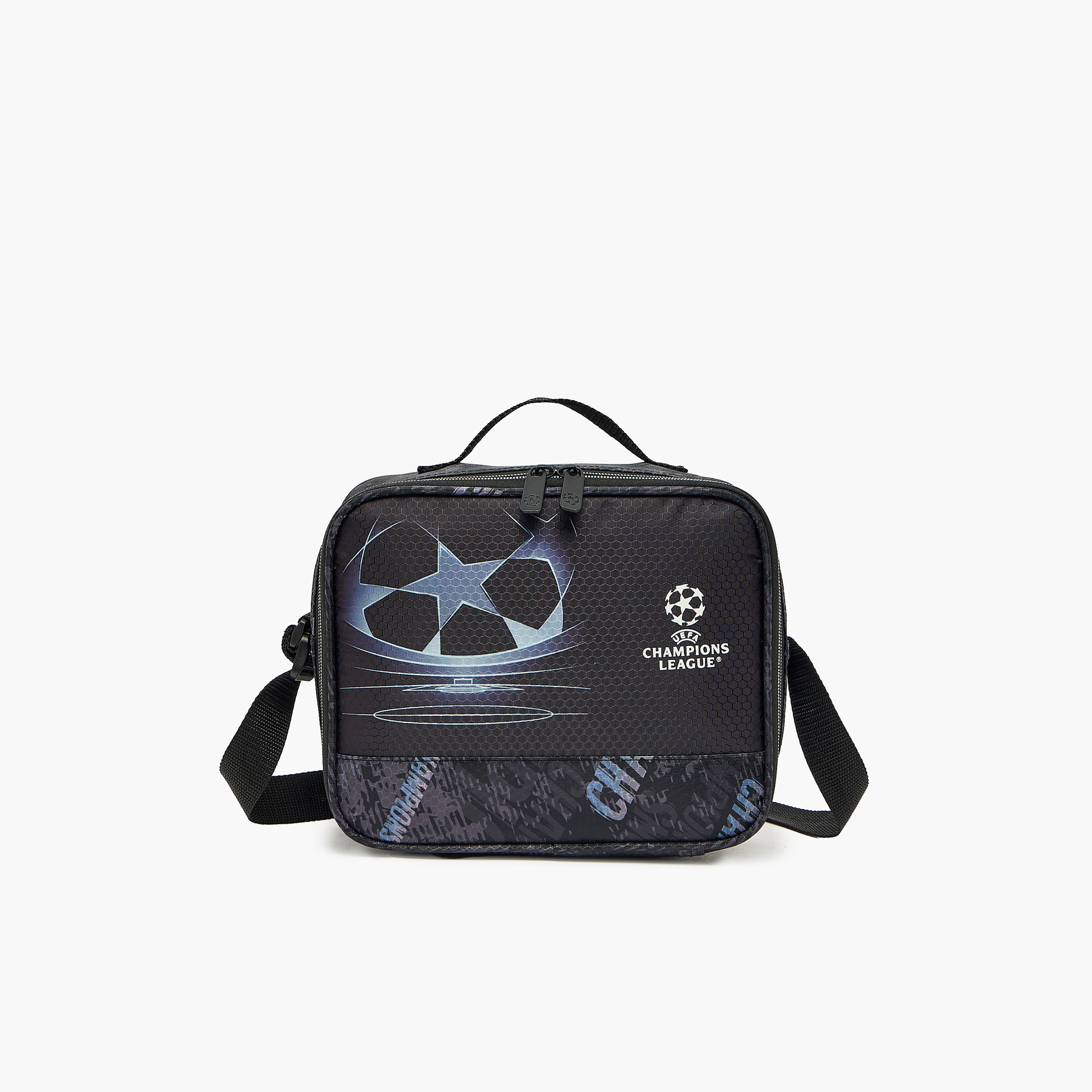 Champions League Football Print Lunch Bag for Boys 8-13 Years with Insulation-school-lunchessentials-lunchbags-image-1
