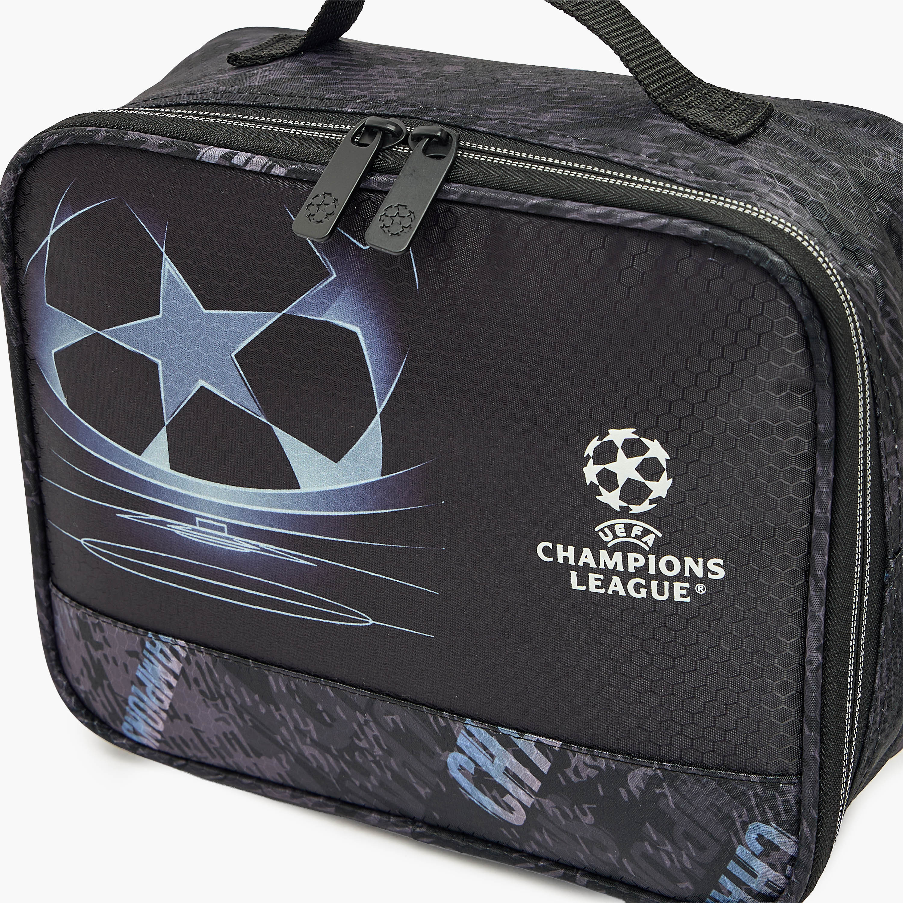 Champions League Football Print Lunch Bag for Boys 8-13 Years with Insulation-school-lunchessentials-lunchbags-image-3