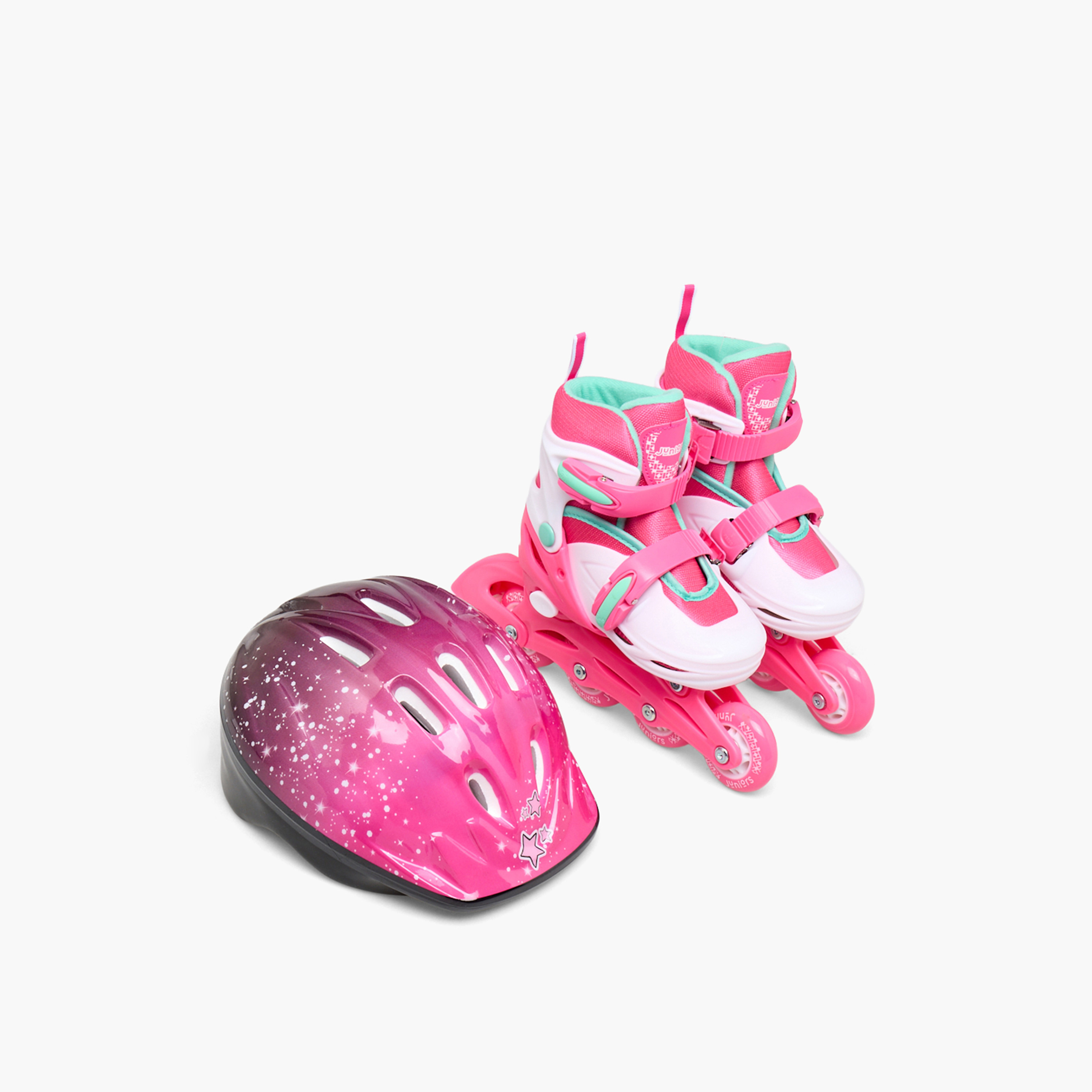 زلاجات قابلة للتعديل مع خوذة ووسادات حماية من جونيورز-toys-outdoor-sports-image-5