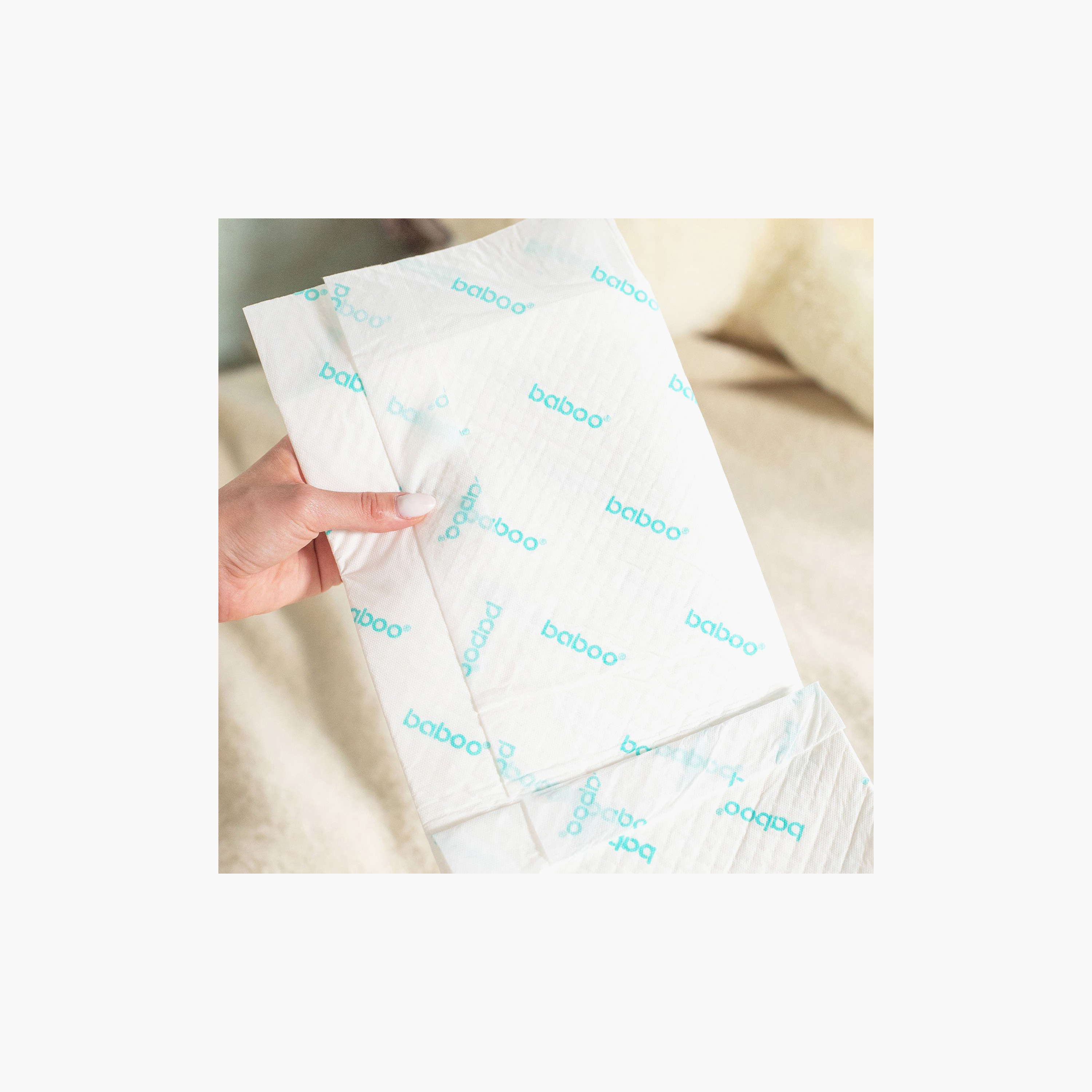 Baboo 20-Piece AirComfort Disposable Diaper Changing Pads-baby-diapering-changingmats-image-2
