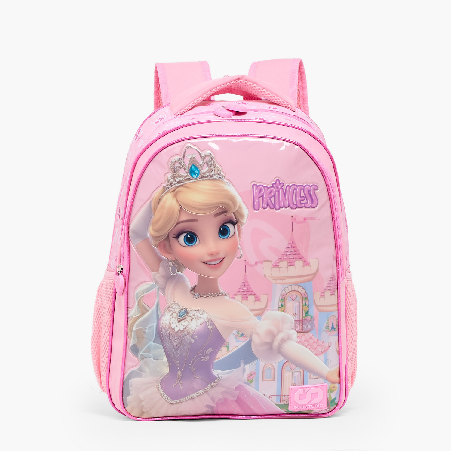 SAMI STUDIO Princess Print 5-Piece Backpack Set for Girls 5-8 Years with Lunch Bag - 16 inches-school-bagsandbackpacks-backpacks-image-3