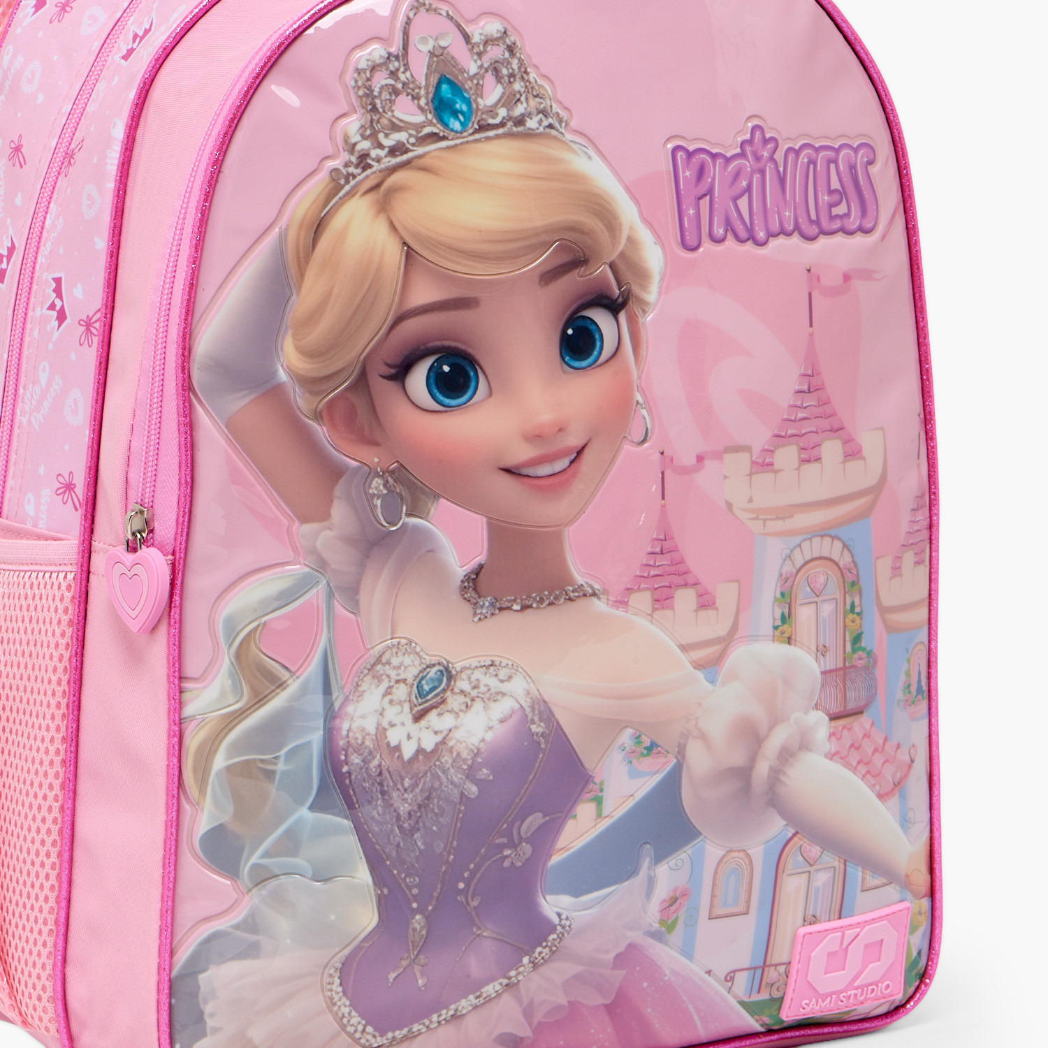 SAMI STUDIO Princess Print 5-Piece Backpack Set for Girls 5-8 Years with Lunch Bag - 16 inches-school-bagsandbackpacks-backpacks-image-4