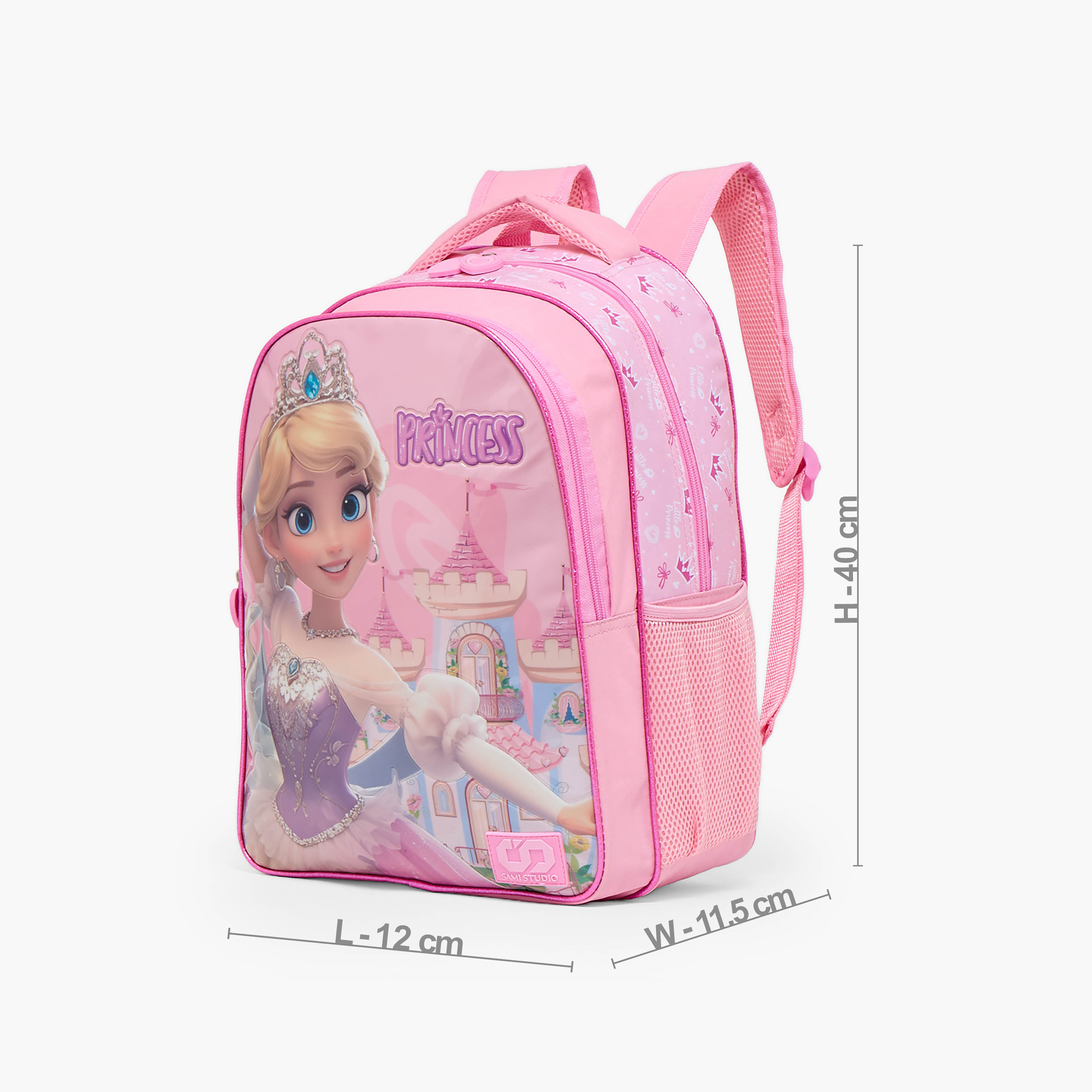 SAMI STUDIO Princess Print 5-Piece Backpack Set for Girls 5-8 Years with Lunch Bag - 16 inches-school-bagsandbackpacks-backpacks-image-7