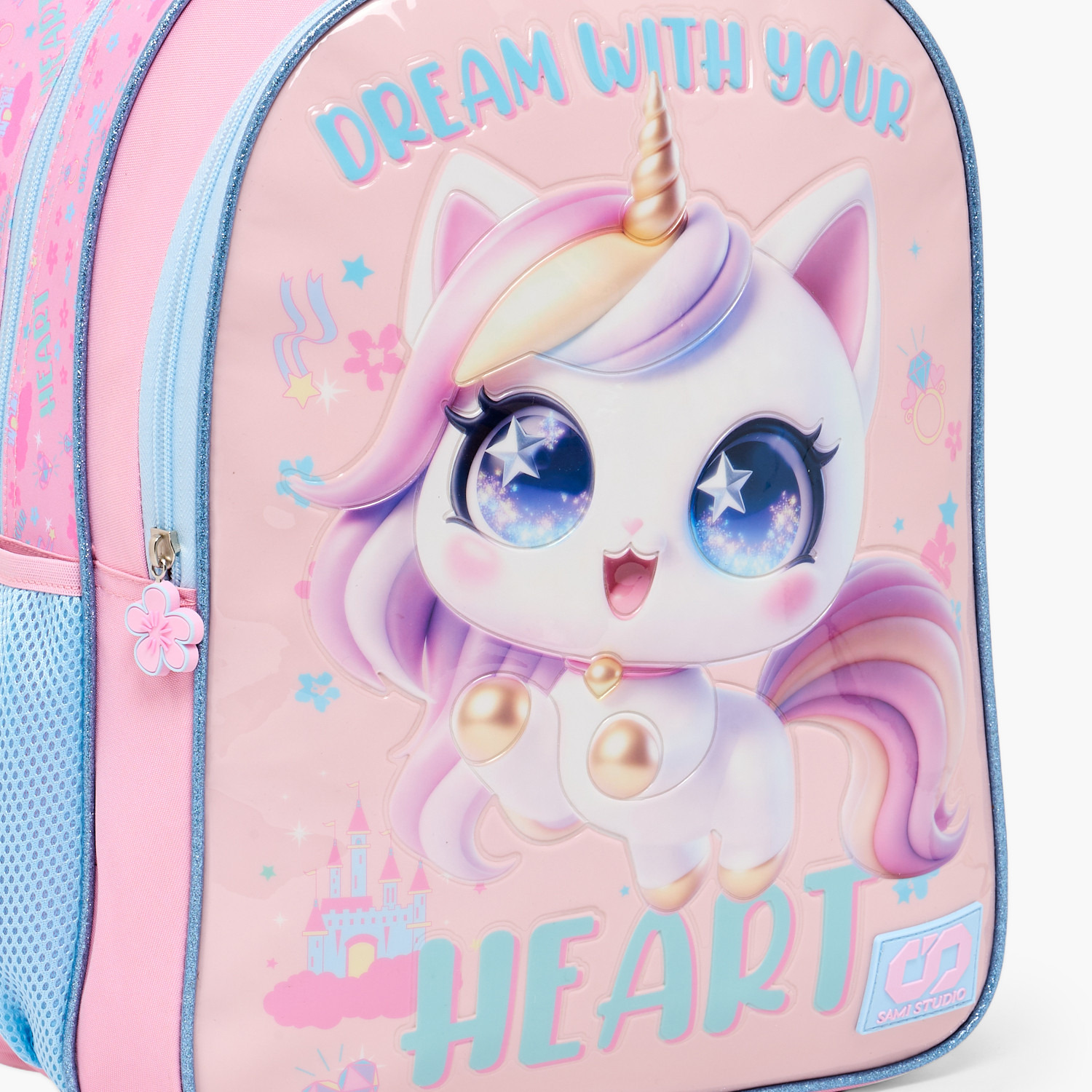 SAMI STUDIO Unicorn Print 5-Piece School Backpack Set for Girls 5-8 Years with Lunch Bag - 16 inches-school-bagsandbackpacks-backpacks-image-4