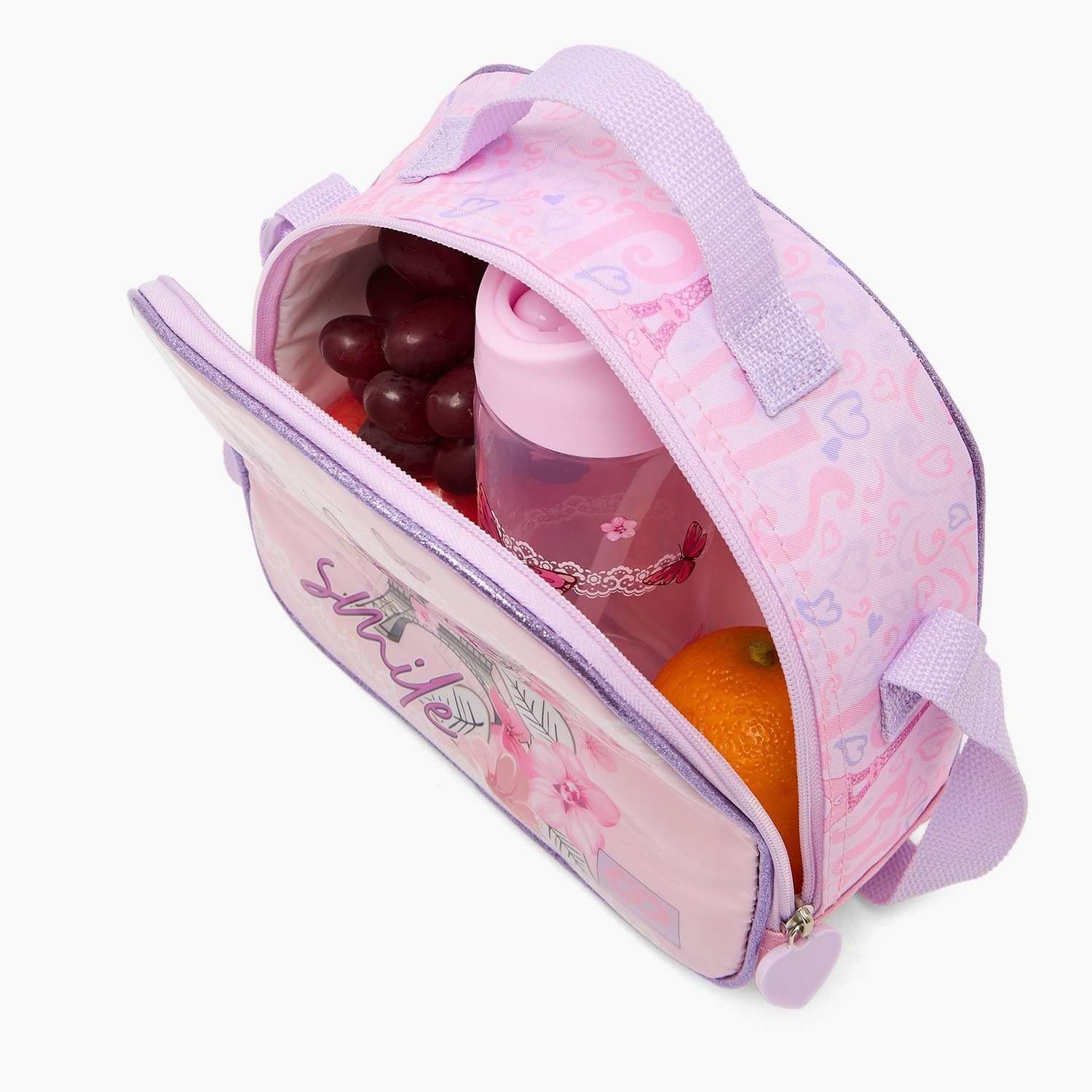 SAMI STUDIO Paris Print 5-Piece School Trolley Bag Set for Girls 5-8 Years with Lunch Box -16 inches-school-bagsandbackpacks-trolleybags-image-14