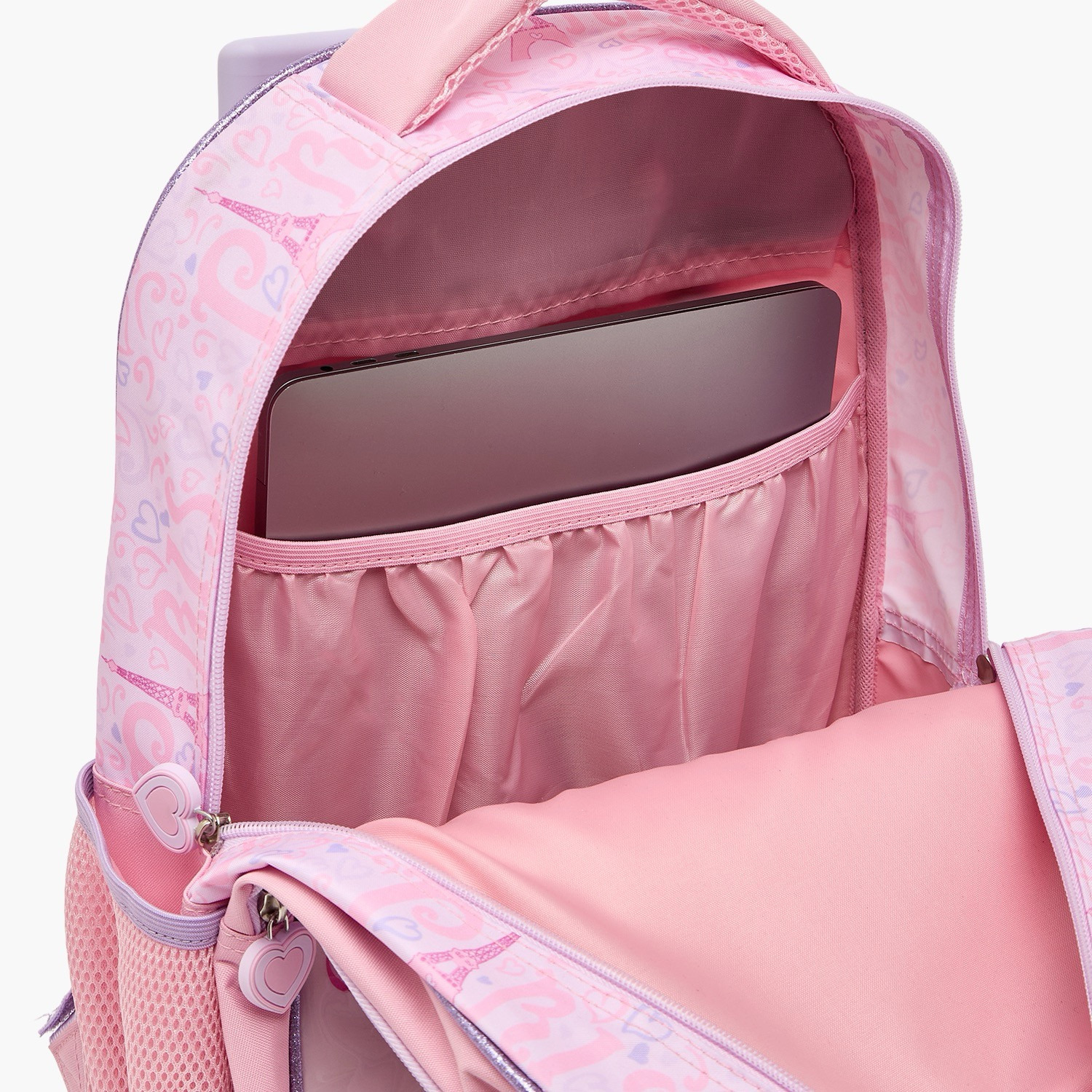 SAMI STUDIO Paris Print 5-Piece School Trolley Bag Set for Girls 5-8 Years with Lunch Box -16 inches-school-bagsandbackpacks-trolleybags-image-8