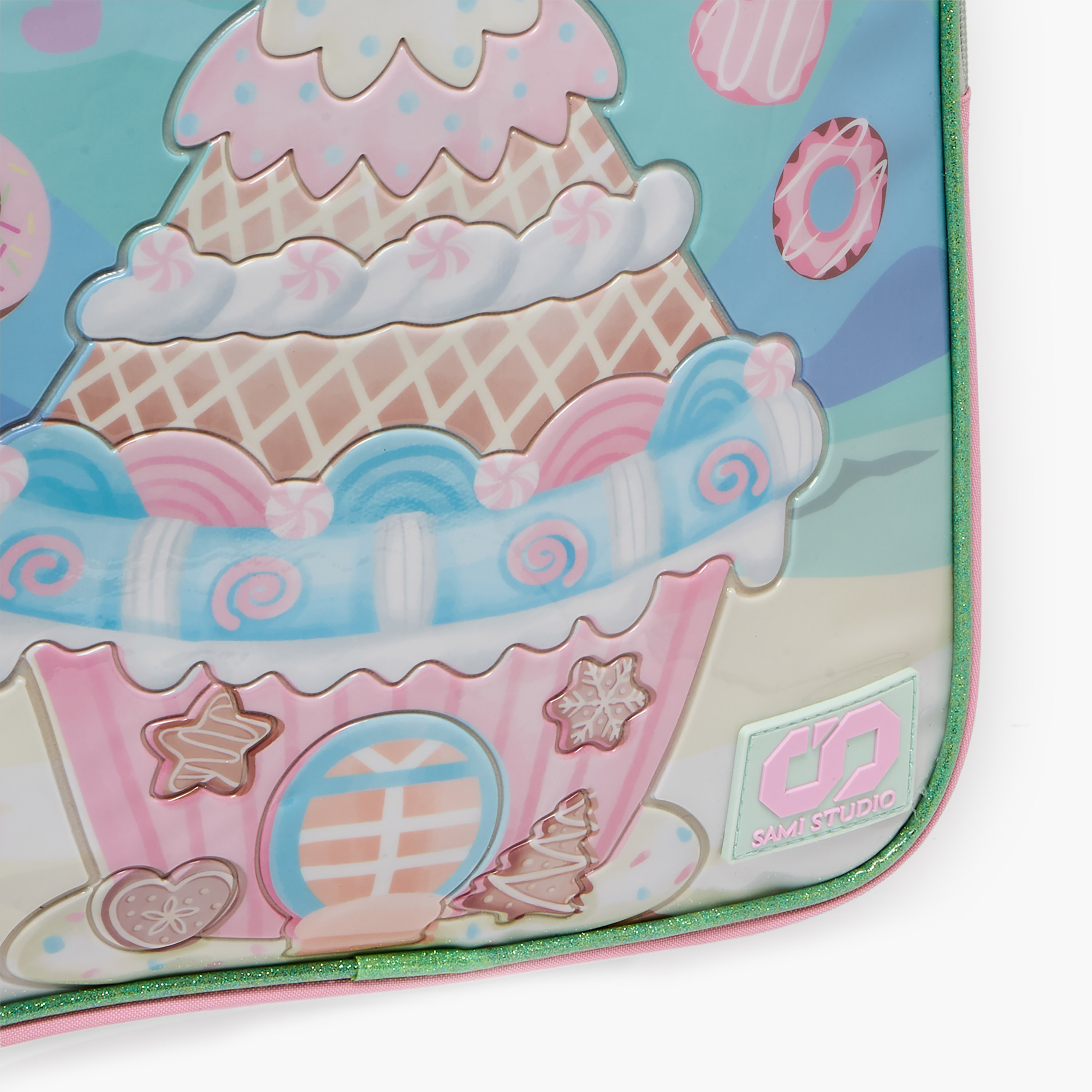 SAMI STUDIO Printed 5-Piece School Trolley Bag Set for Girls 5-8 Years with Lunch Bag - 16 inches-school-bagsandbackpacks-trolleybags-image-7