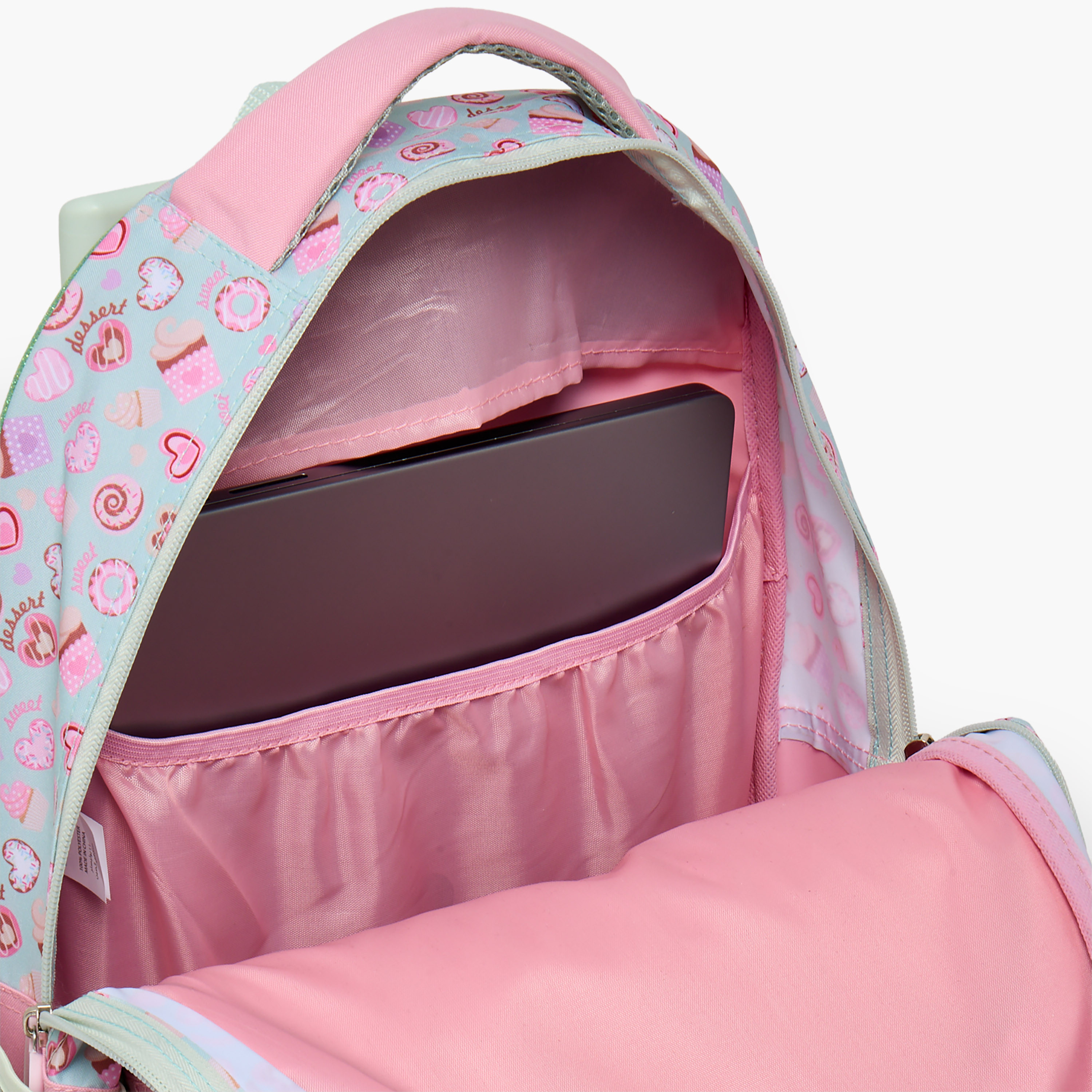 SAMI STUDIO Printed 5-Piece School Trolley Bag Set for Girls 5-8 Years with Lunch Bag - 16 inches-school-bagsandbackpacks-trolleybags-image-8