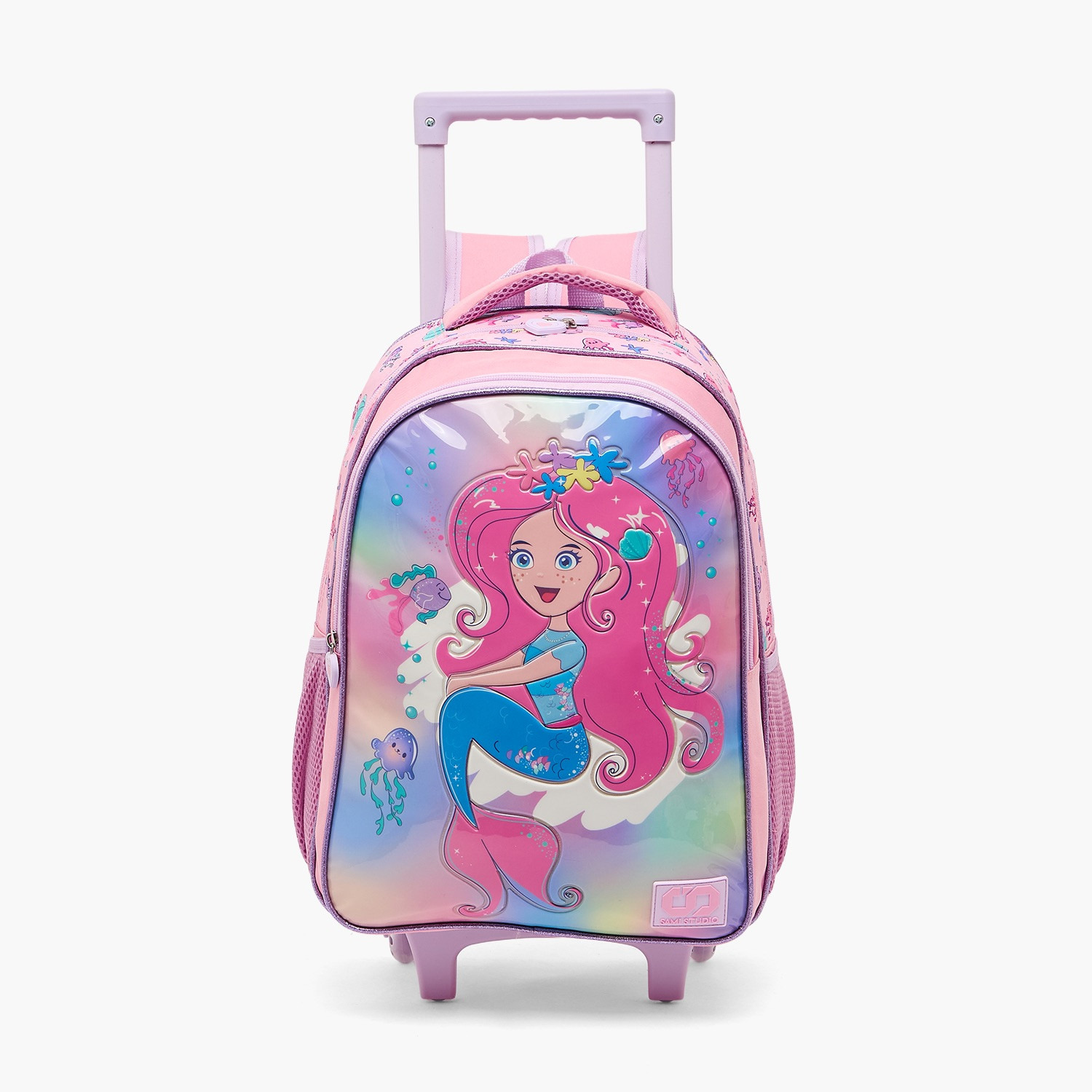 طقم شنطة ترولي مدرسية 5 قطع للبنات 5-8 سنوات مع صندوق غداء - 16 بوصة - سامي ستوديو-school-bagsandbackpacks-trolleybags-image-8