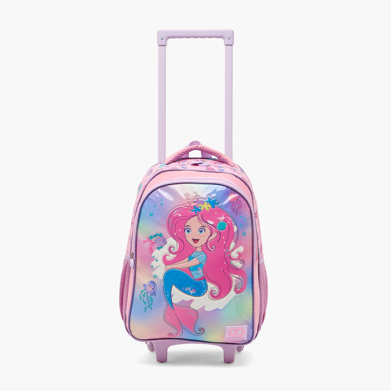 طقم شنطة ترولي مدرسية 5 قطع للبنات 5-8 سنوات مع صندوق غداء - 16 بوصة - سامي ستوديو-school-bagsandbackpacks-trolleybags-image-2