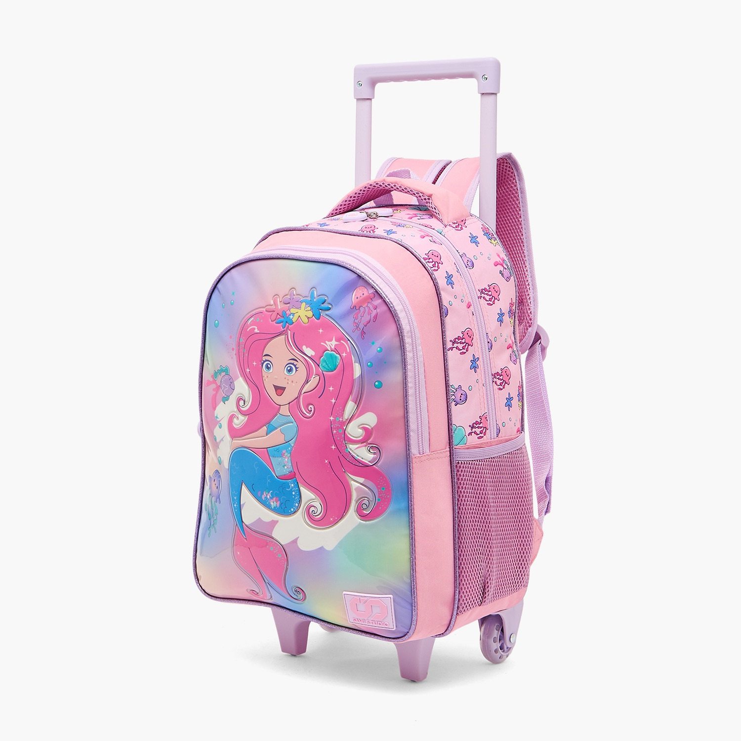 طقم شنطة ترولي مدرسية 5 قطع للبنات 5-8 سنوات مع صندوق غداء - 16 بوصة - سامي ستوديو-school-bagsandbackpacks-trolleybags-image-9