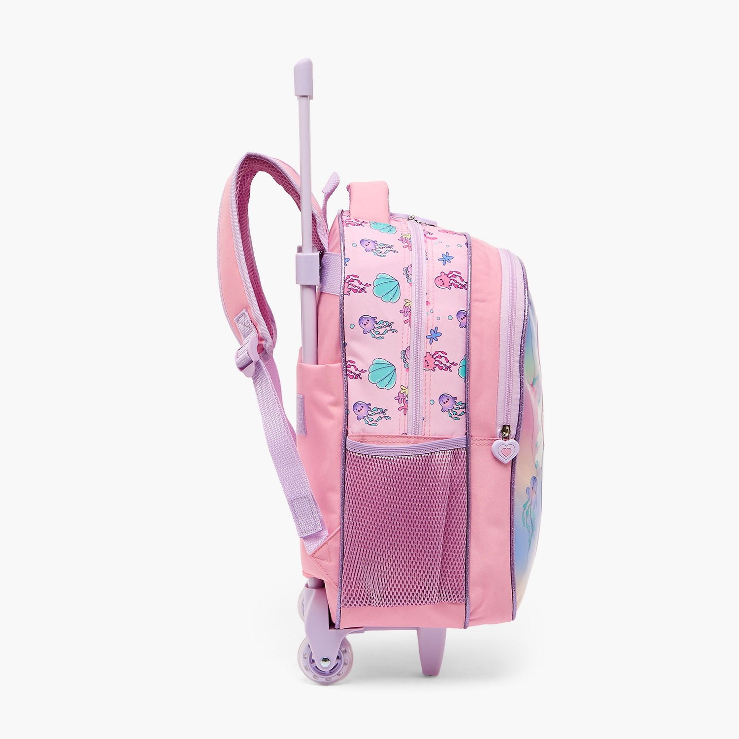 طقم شنطة ترولي مدرسية 5 قطع للبنات 5-8 سنوات مع صندوق غداء - 16 بوصة - سامي ستوديو-school-bagsandbackpacks-trolleybags-image-10
