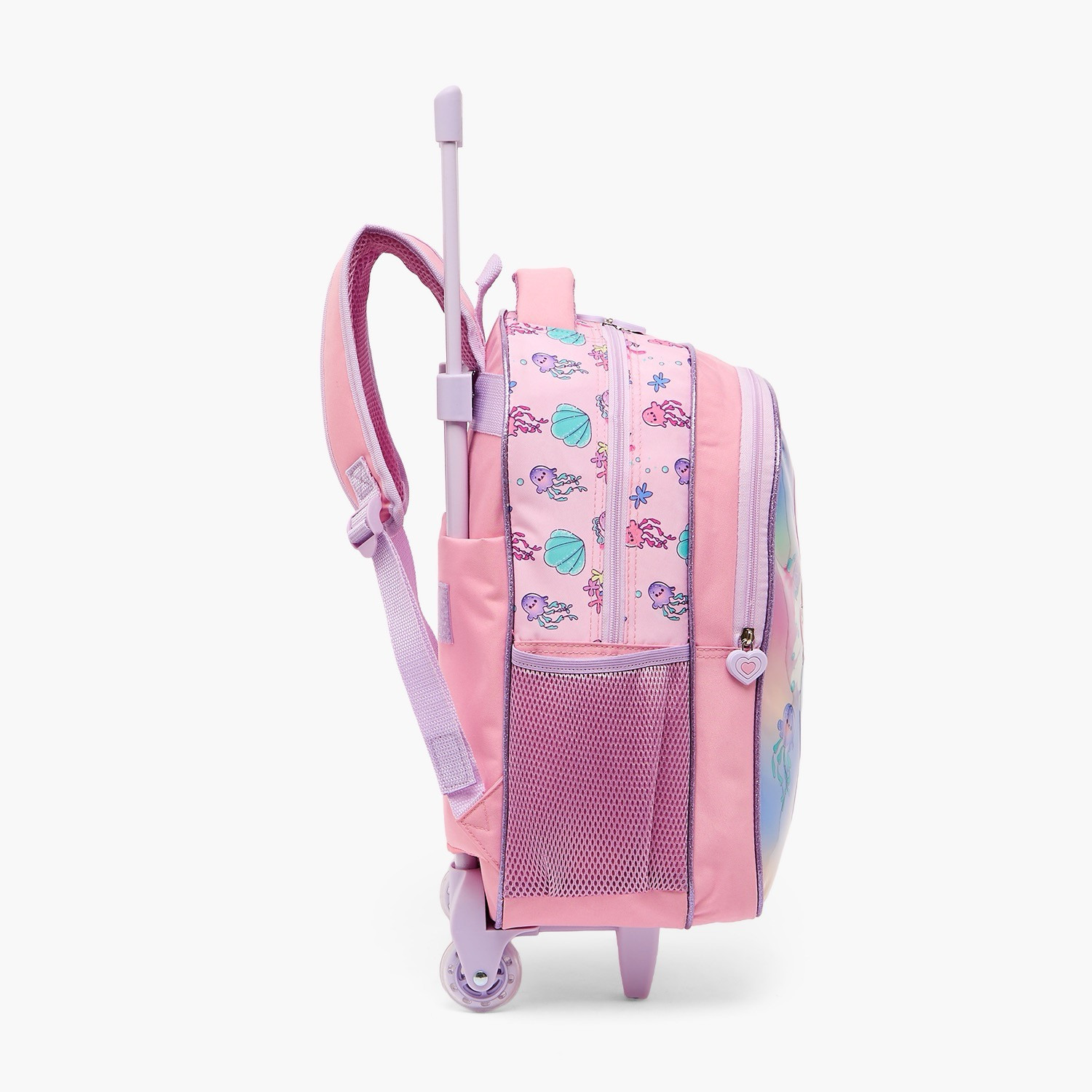 SAMI STUDIO Mermaid 5-Piece School Trolley Bag Set for Girls 5-8 Years with Lunch Box - 16 inches-school-bagsandbackpacks-trolleybags-image-9