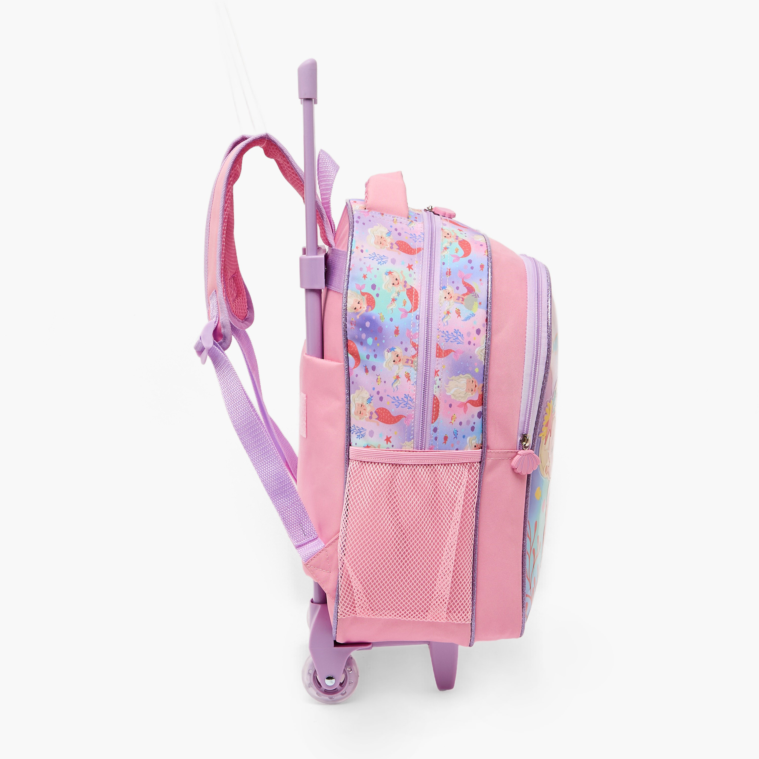 SAMI STUDIO Mermaid 5-Piece School Trolley Bag Set for Girls 5-8 Years with Lunch Box - 16 inches-school-bagsandbackpacks-trolleybags-image-10