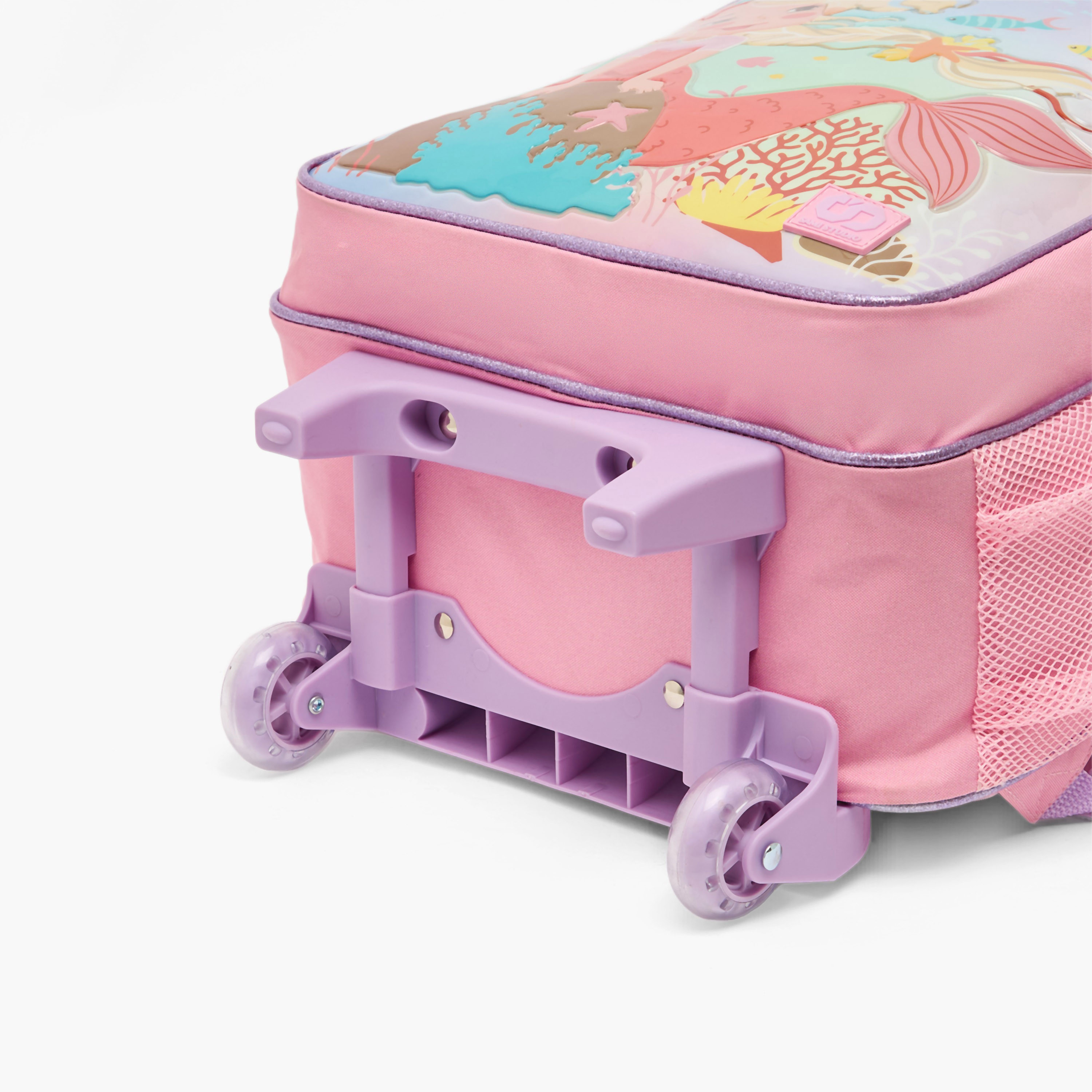 SAMI STUDIO Mermaid 5-Piece School Trolley Bag Set for Girls 5-8 Years with Lunch Box - 16 inches-school-bagsandbackpacks-trolleybags-image-12