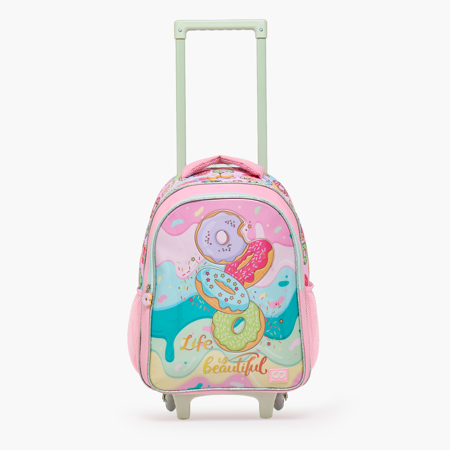 SAMI STUDIO Printed 5-Piece School Trolley Bag Set for Girls 5-8 Years with Lunch Bag - 16 inches-school-bagsandbackpacks-trolleybags-image-4