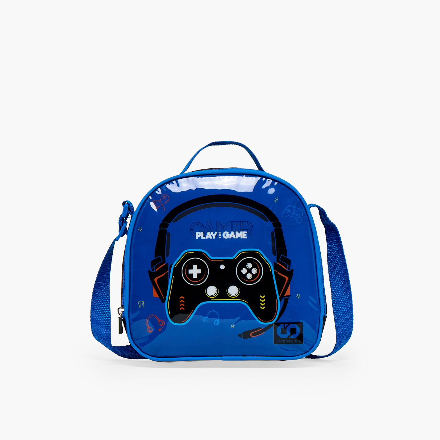 SAMI STUDIO Gaming Print 5-Piece School Backpack Set for Boys 5-8 Years with Lunch Bag - 16 inches-school-bagsandbackpacks-backpacks-image-10