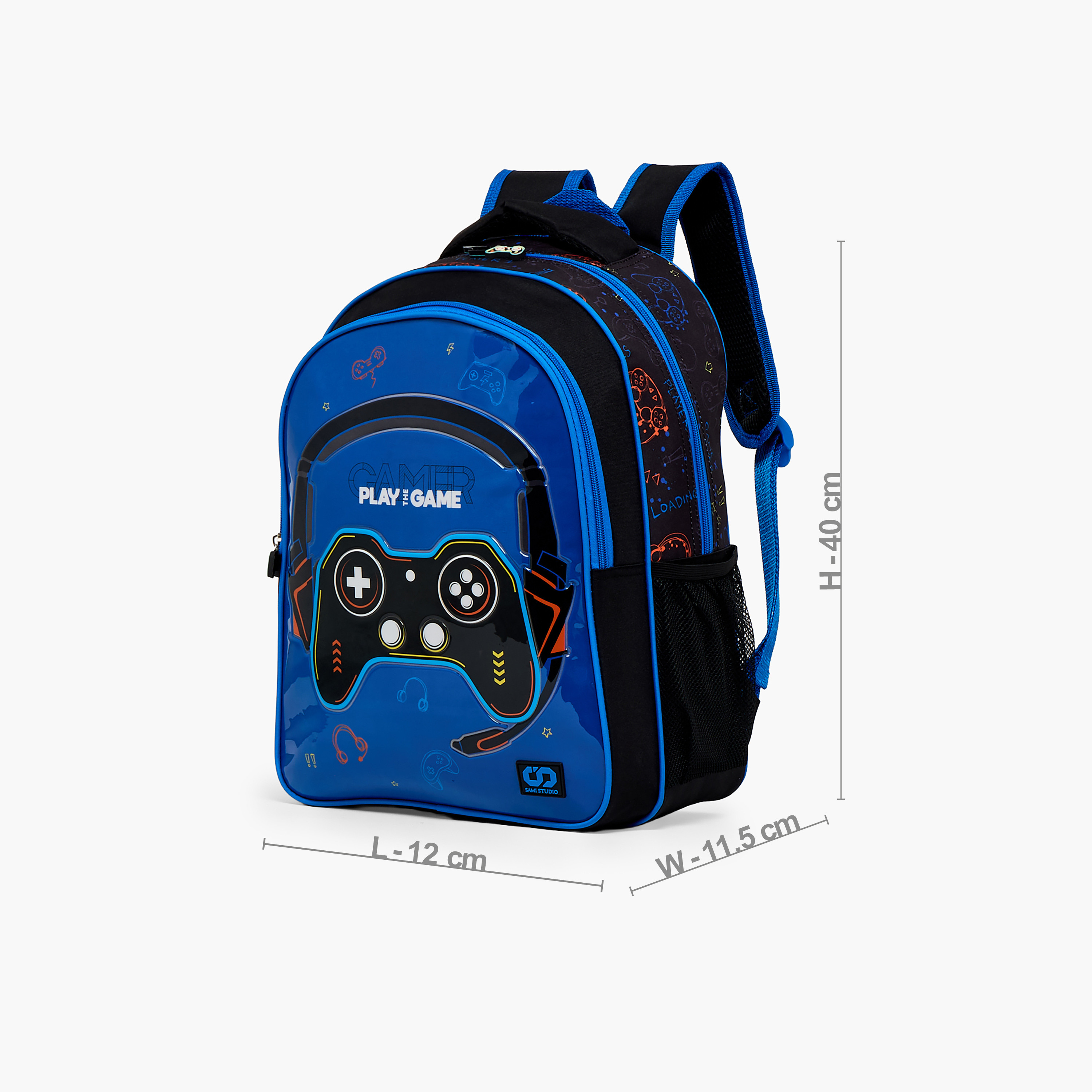SAMI STUDIO Gaming Print 5-Piece School Backpack Set for Boys 5-8 Years with Lunch Bag - 16 inches-school-bagsandbackpacks-backpacks-image-7