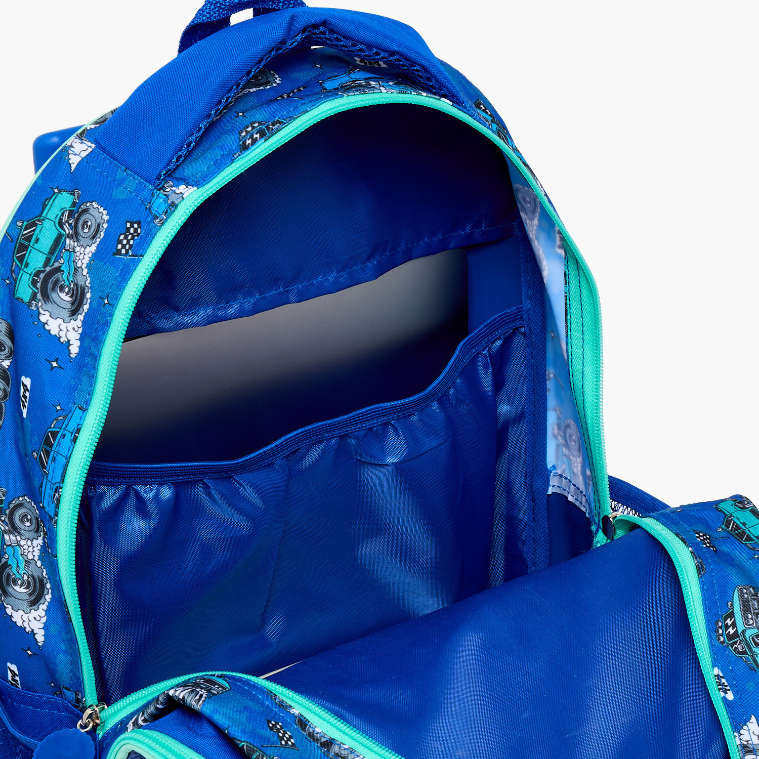 SAMI STUDIO Truck Print 5-Piece School Trolley Bag Set for Boys 5-8 Years with Lunch Bag - 16 inches-school-bagsandbackpacks-trolleybags-image-7