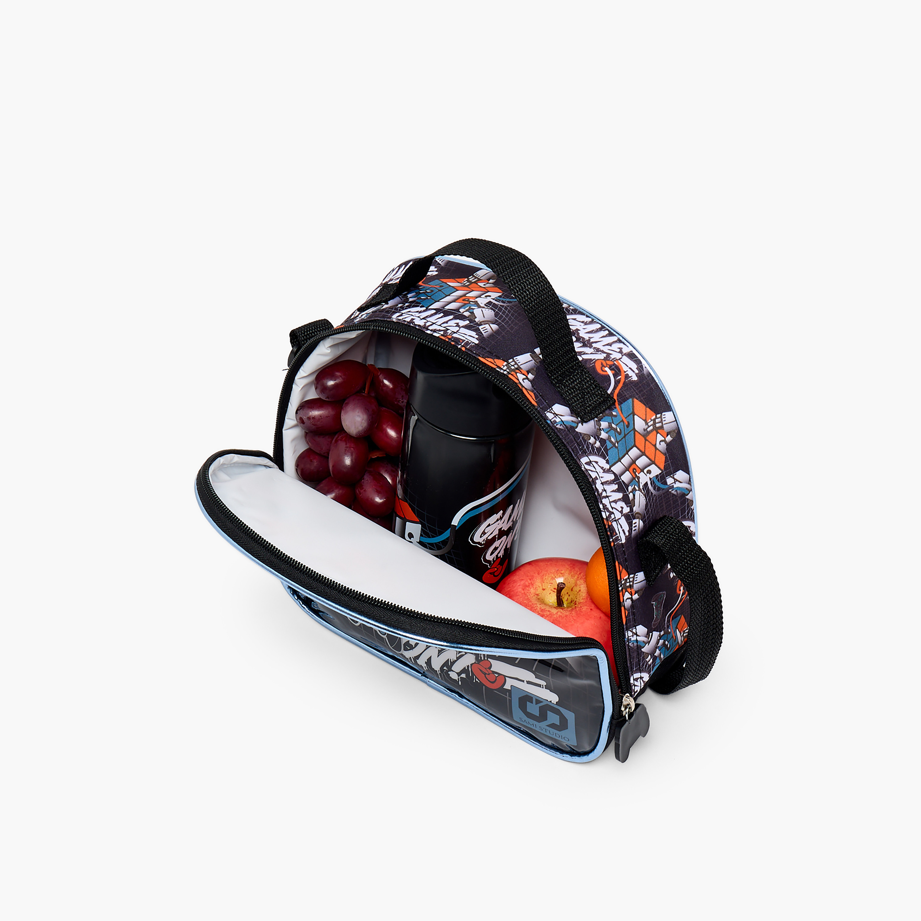 SAMI STUDIO Rubiks Print 5-Piece School Trolley Bag Set for Boys 5-8 Years with Lunch Bag -16 inches-school-bagsandbackpacks-trolleybags-image-15