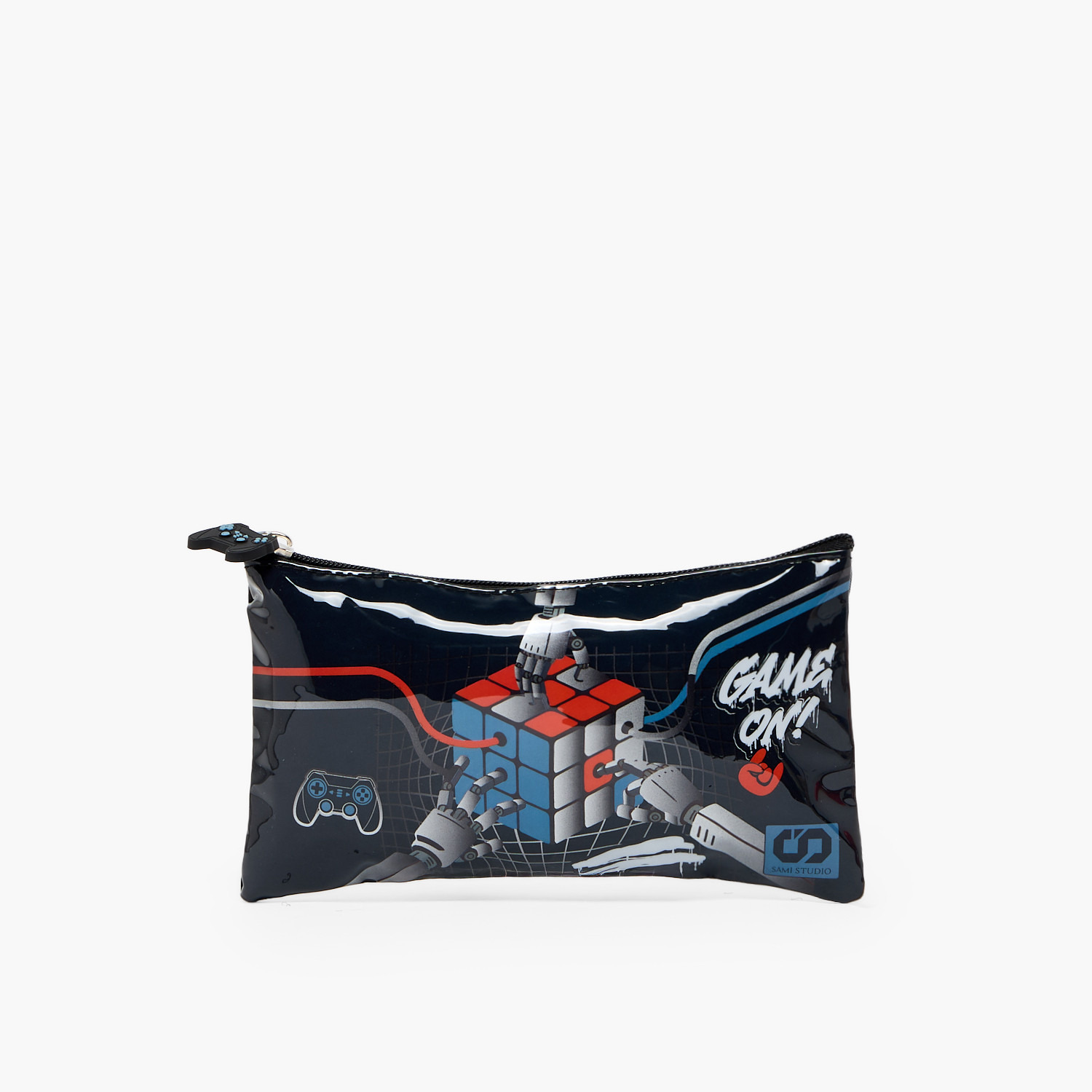 SAMI STUDIO Rubiks Print 5-Piece School Trolley Bag Set for Boys 5-8 Years with Lunch Bag -16 inches-school-bagsandbackpacks-trolleybags-image-16