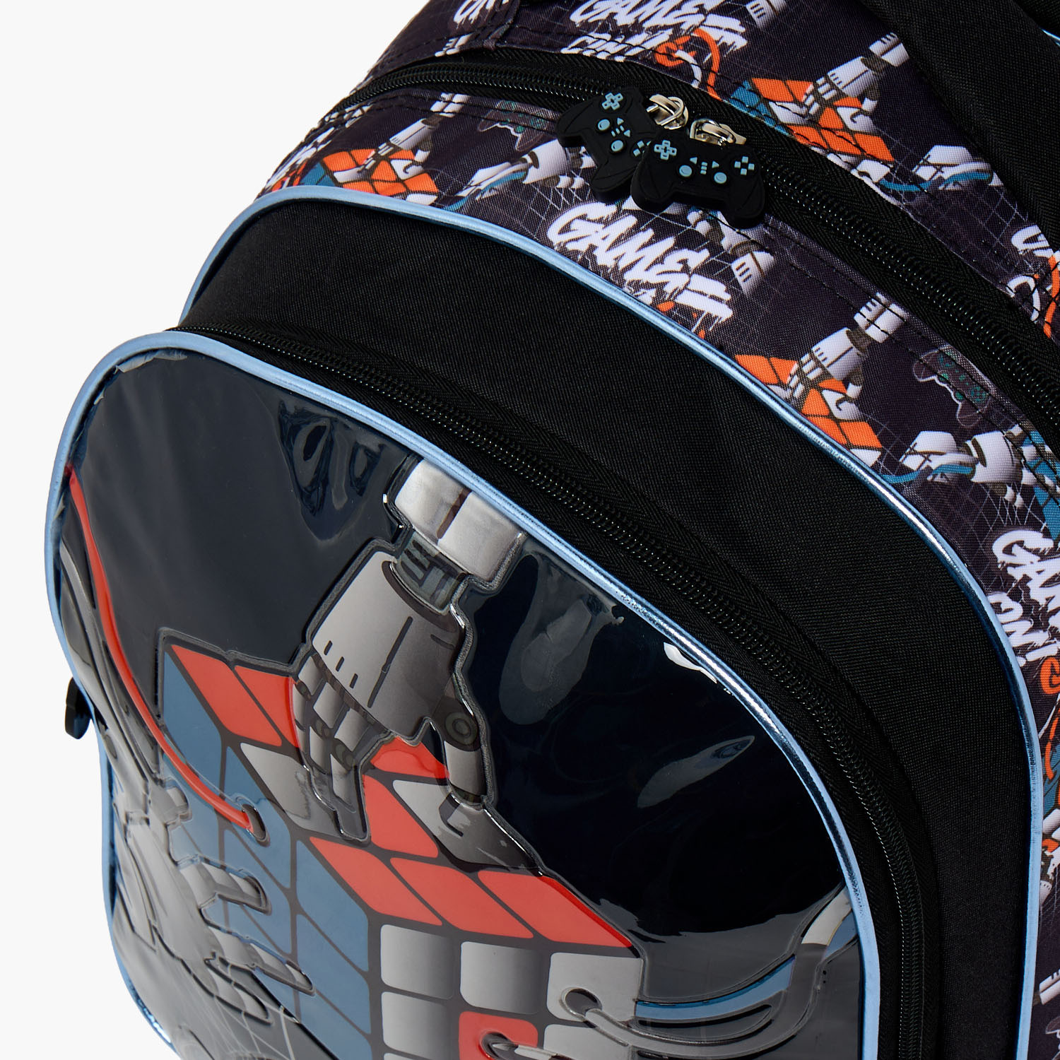SAMI STUDIO Rubiks Print 5-Piece School Trolley Bag Set for Boys 5-8 Years with Lunch Bag -16 inches-school-bagsandbackpacks-trolleybags-image-6